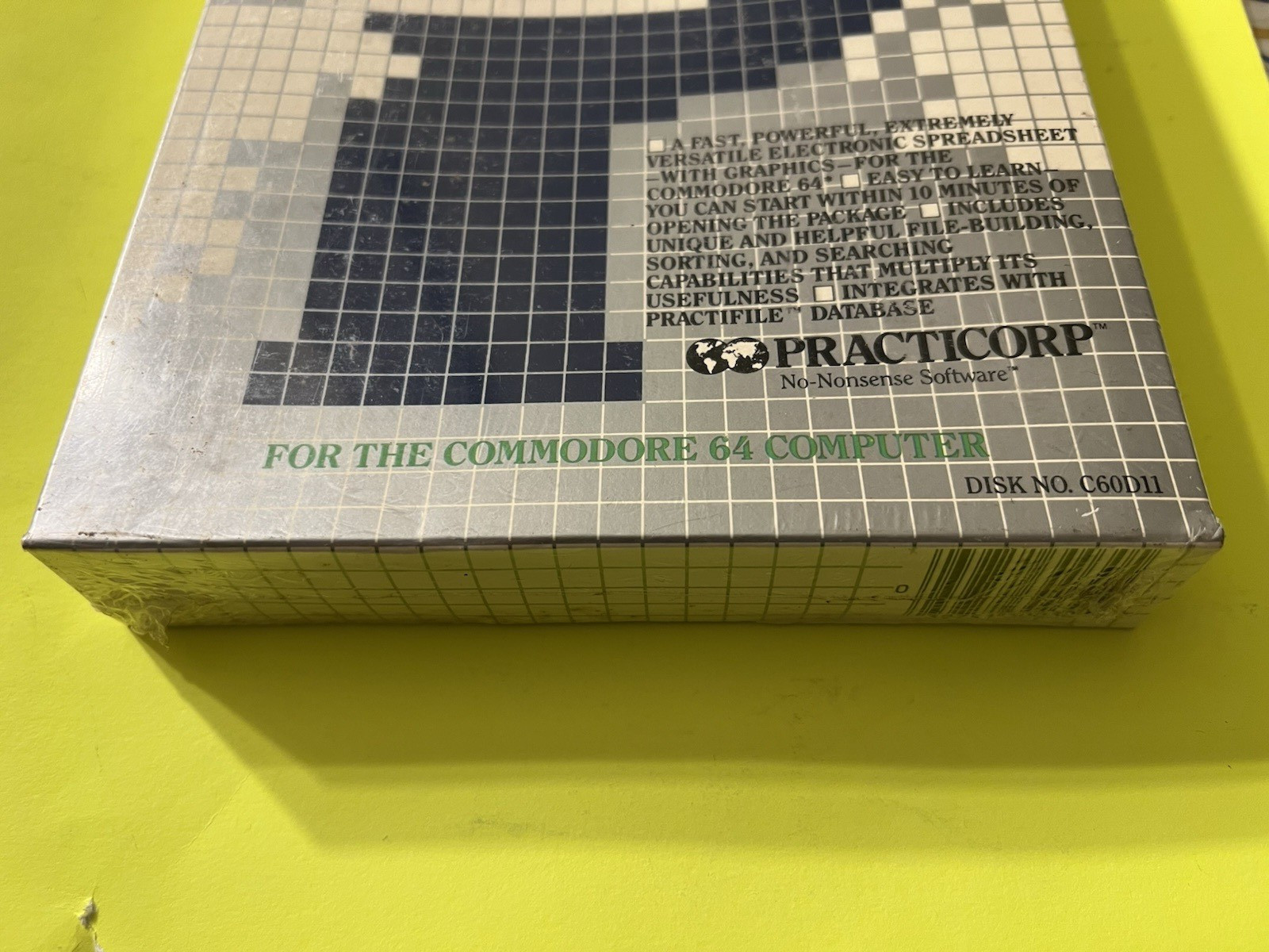 Vintage PRACTICALC Practicorp Spreadsheet Commodore 64 - New Sealed