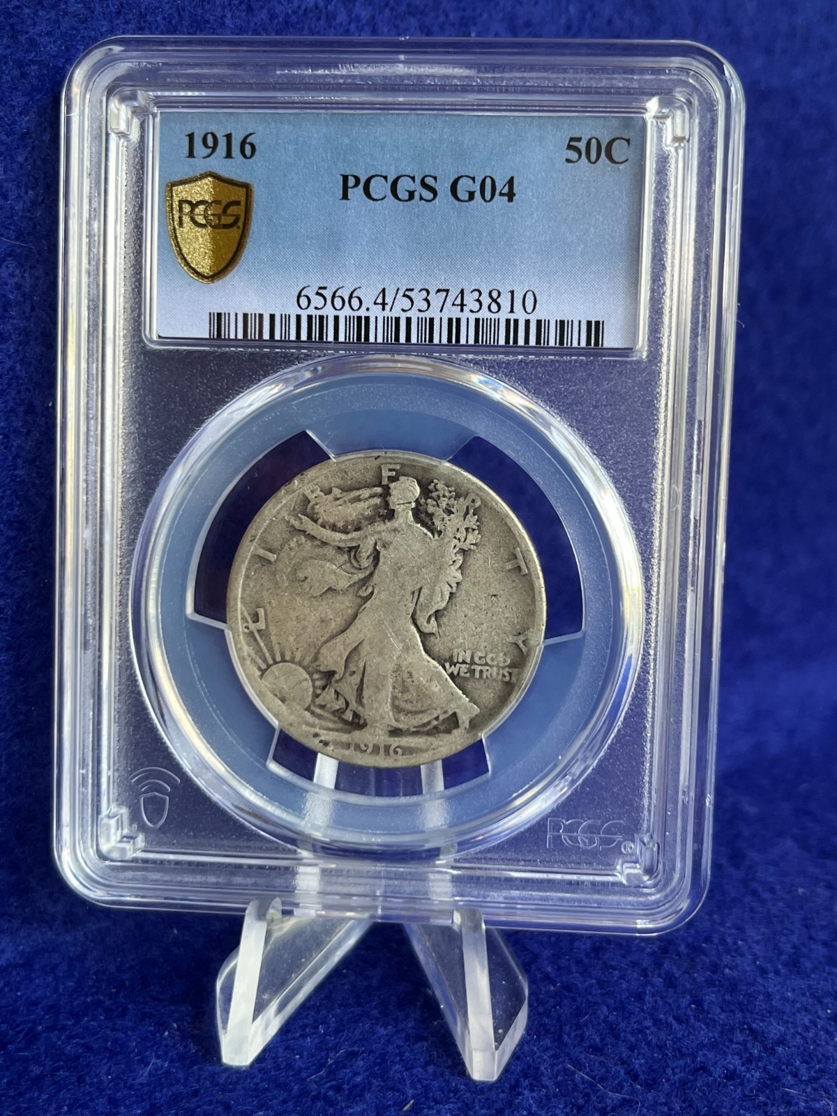 1916 Walking Liberty Half Dollar 50c "Semi-Key Coin" *PCGS G4 Good*