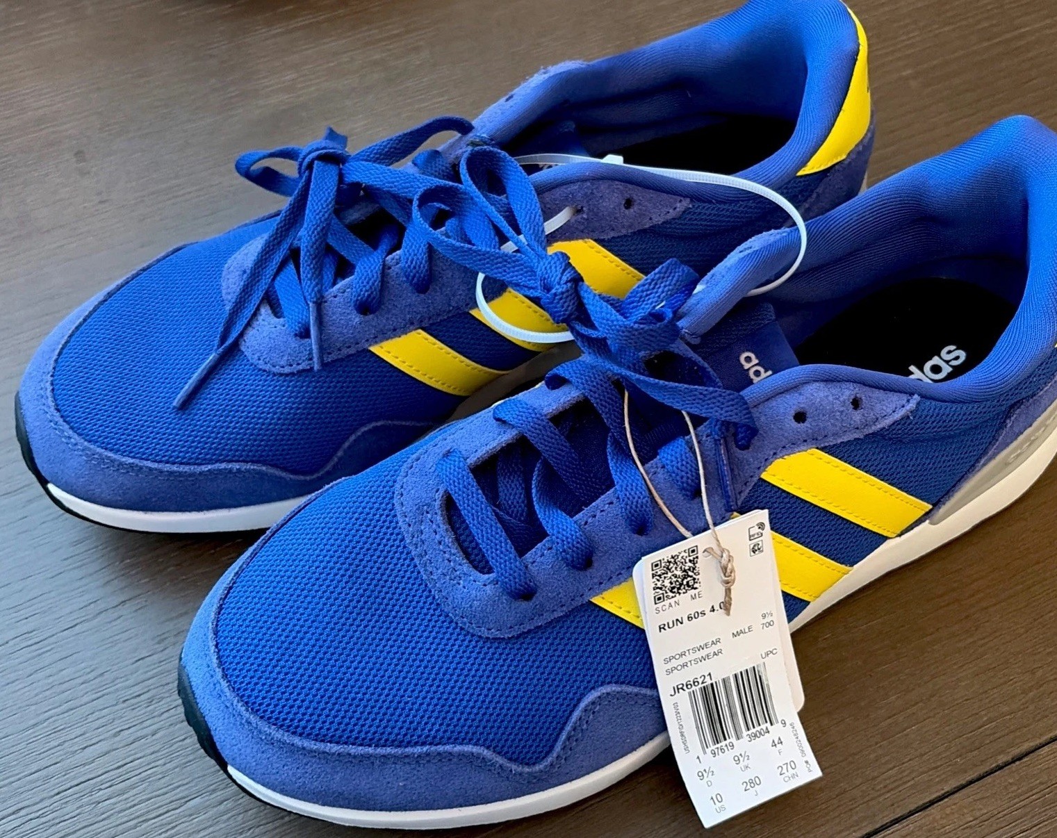 Adidas Sneakers 60s 4.0 Classic Retro Sports Shoes Trainers blue JR6621 size 10