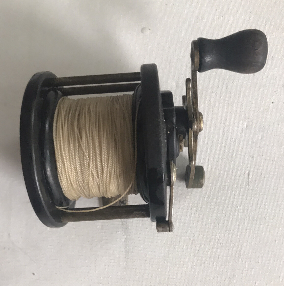 Vtg. Penn Fishing Reel No.85, Bakelite w/Wood Handle, In Working Order, USA