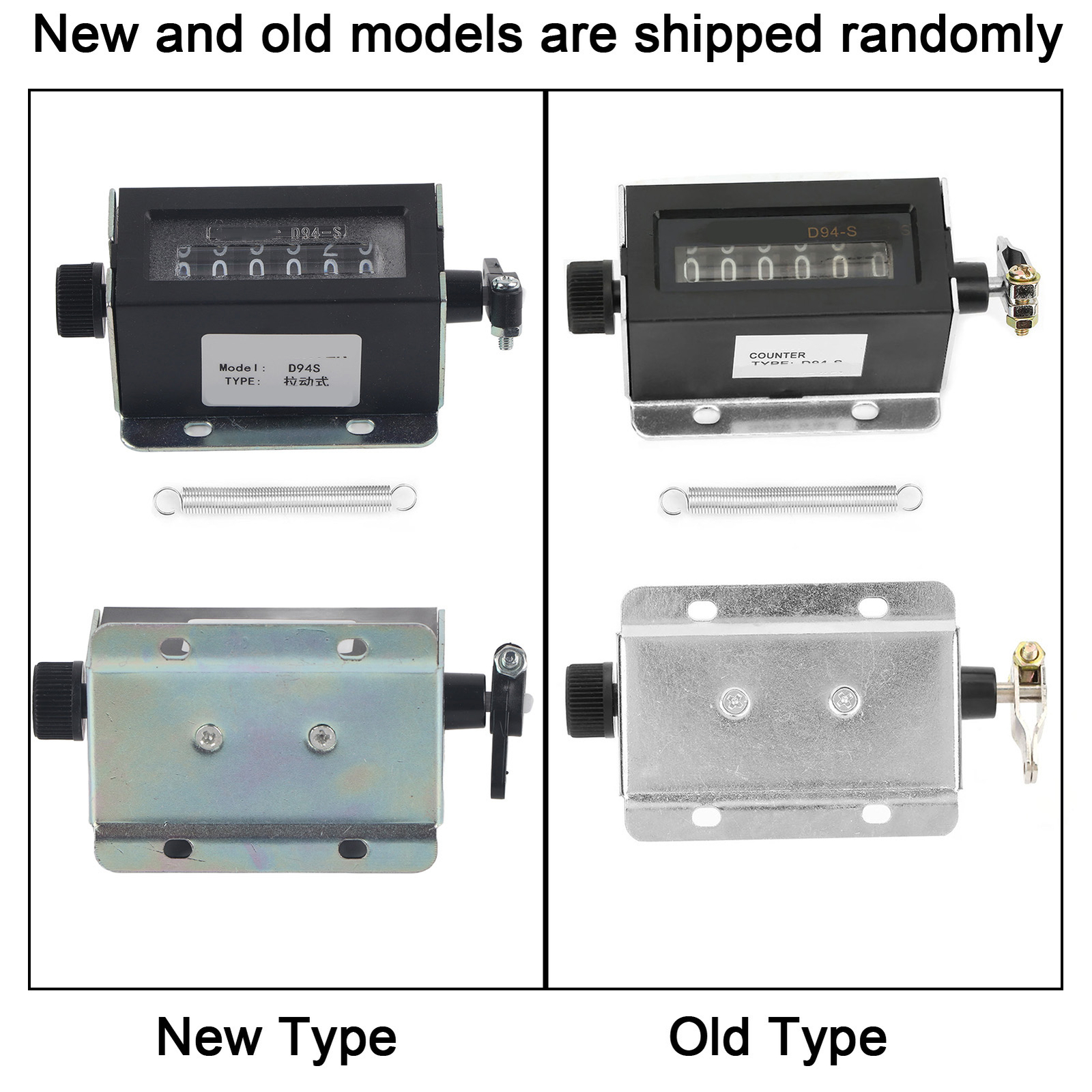 Professional D94-S 6 Digits Resettable Mechanical Pulling Counter 0-999999