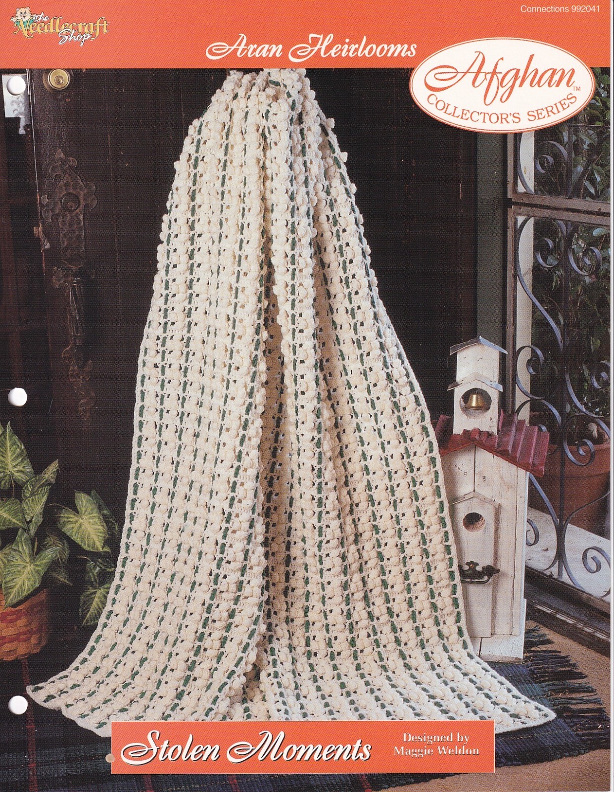 Aran Afghan Crochet Pattern STOLEN MOMENTS Needlecraft Shop