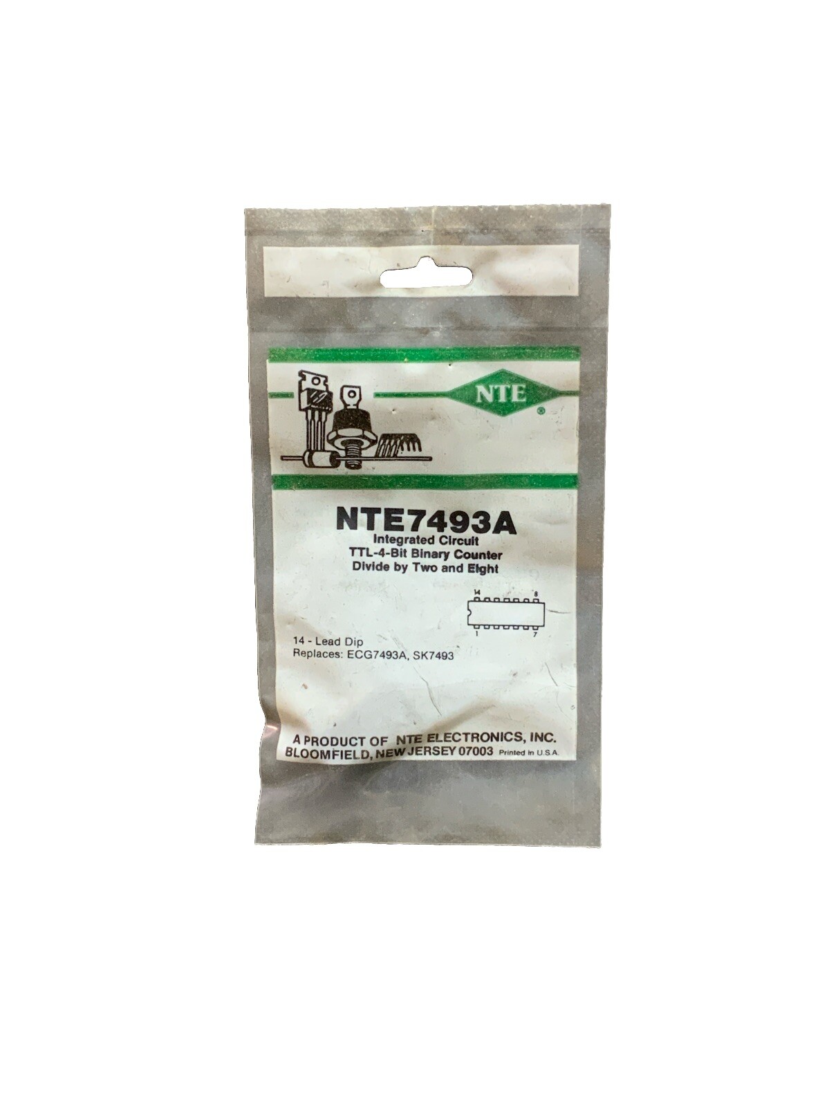 NTE7483 IC TTL 4-Bit Binary Full Adder With Fast Carry DIP16 ECG7483 SK7483