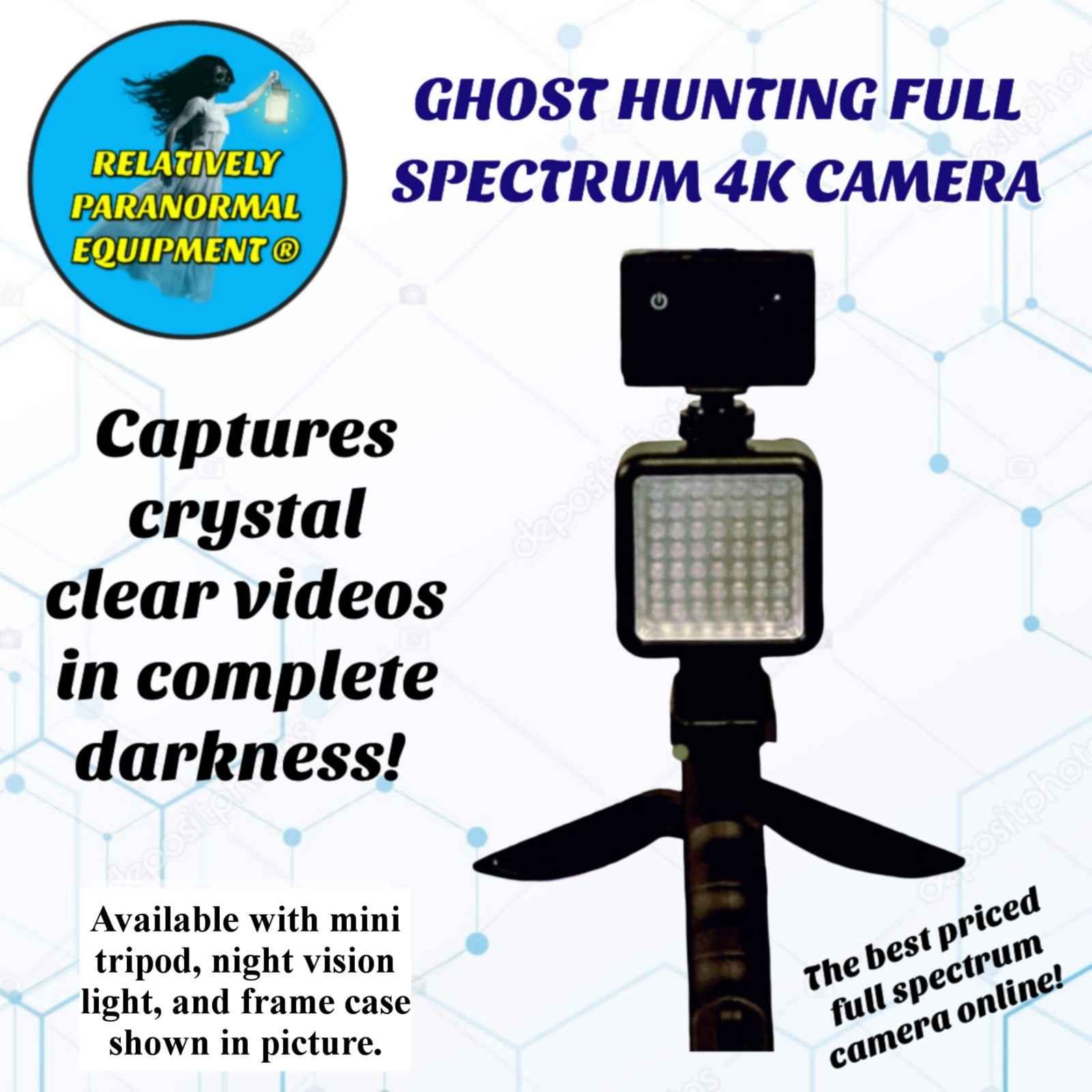 Ghost Hunting Full Spectrum 4K Camera - High Quality & Lightweight, Paranormal