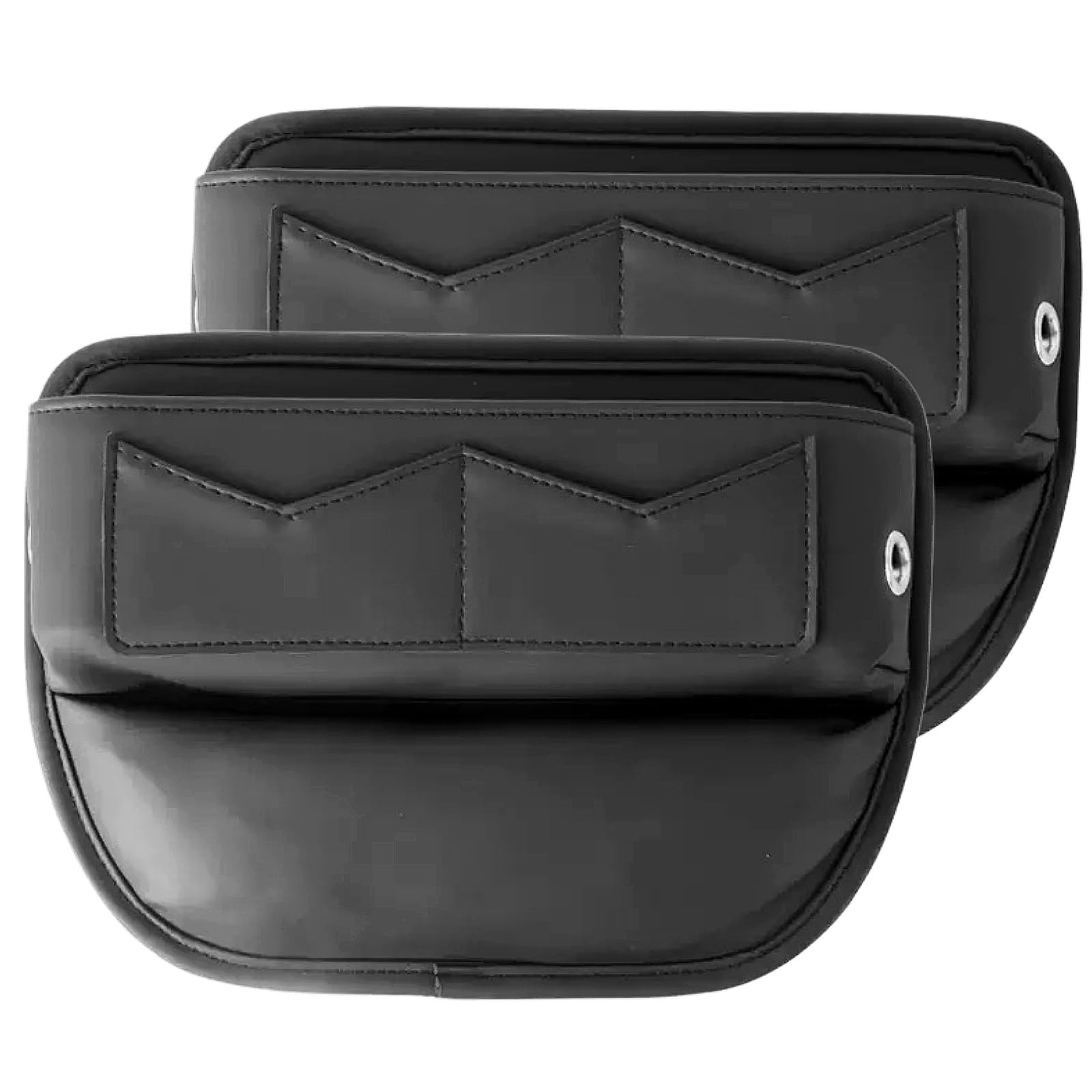 BLIRITEL Car Seat Gap Filler Organizer with Charging Hole, PU Leather Car Sea...