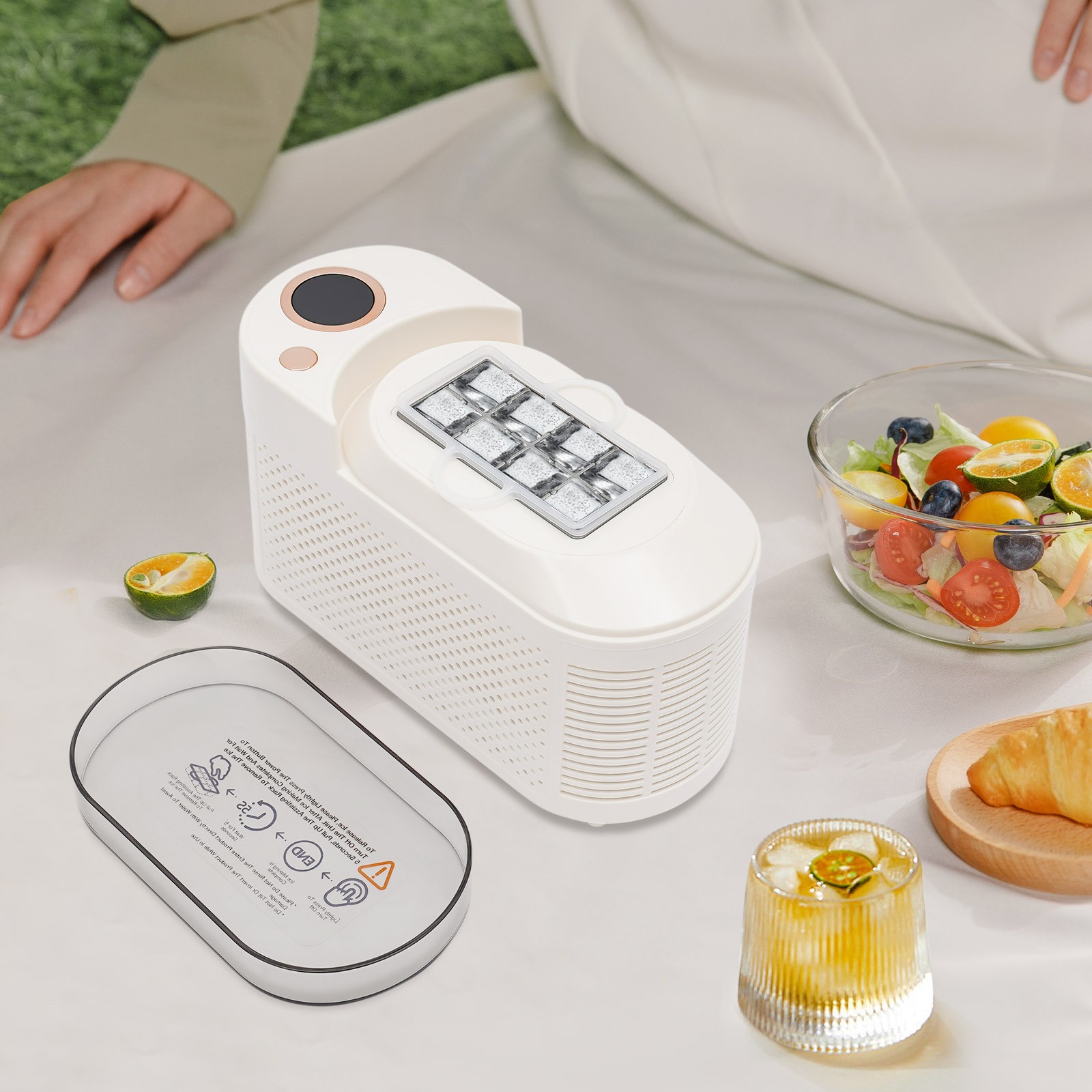 Mini Ice Maker Mini Countertop Ice Maker Compact Ice Machine for Home/Car/Travel
