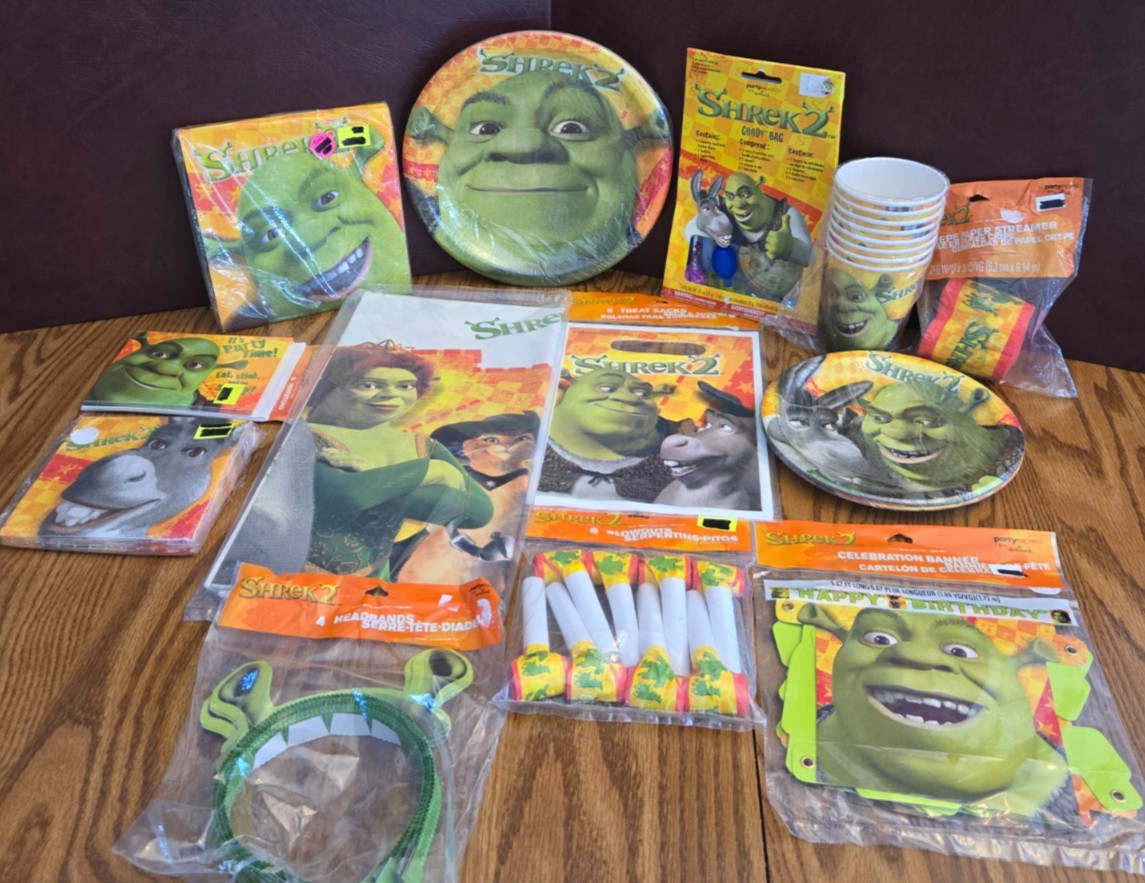Vintage 2004 Shrek 2  Party supplies YOU PICK ONE NW