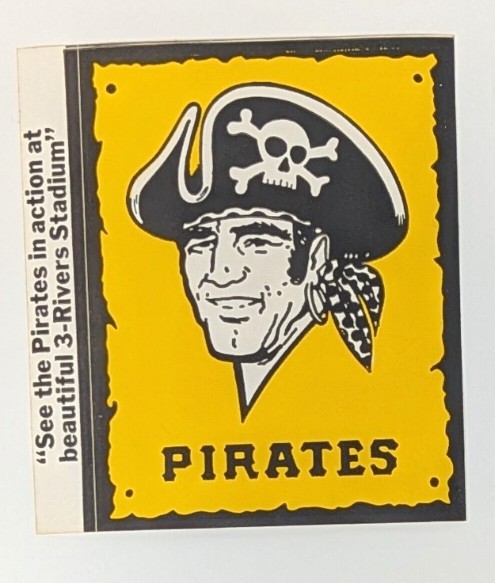 Vintage Pittsburgh Pirates Sticker See The Pirates At Beautiful 3 Rivers Stadium