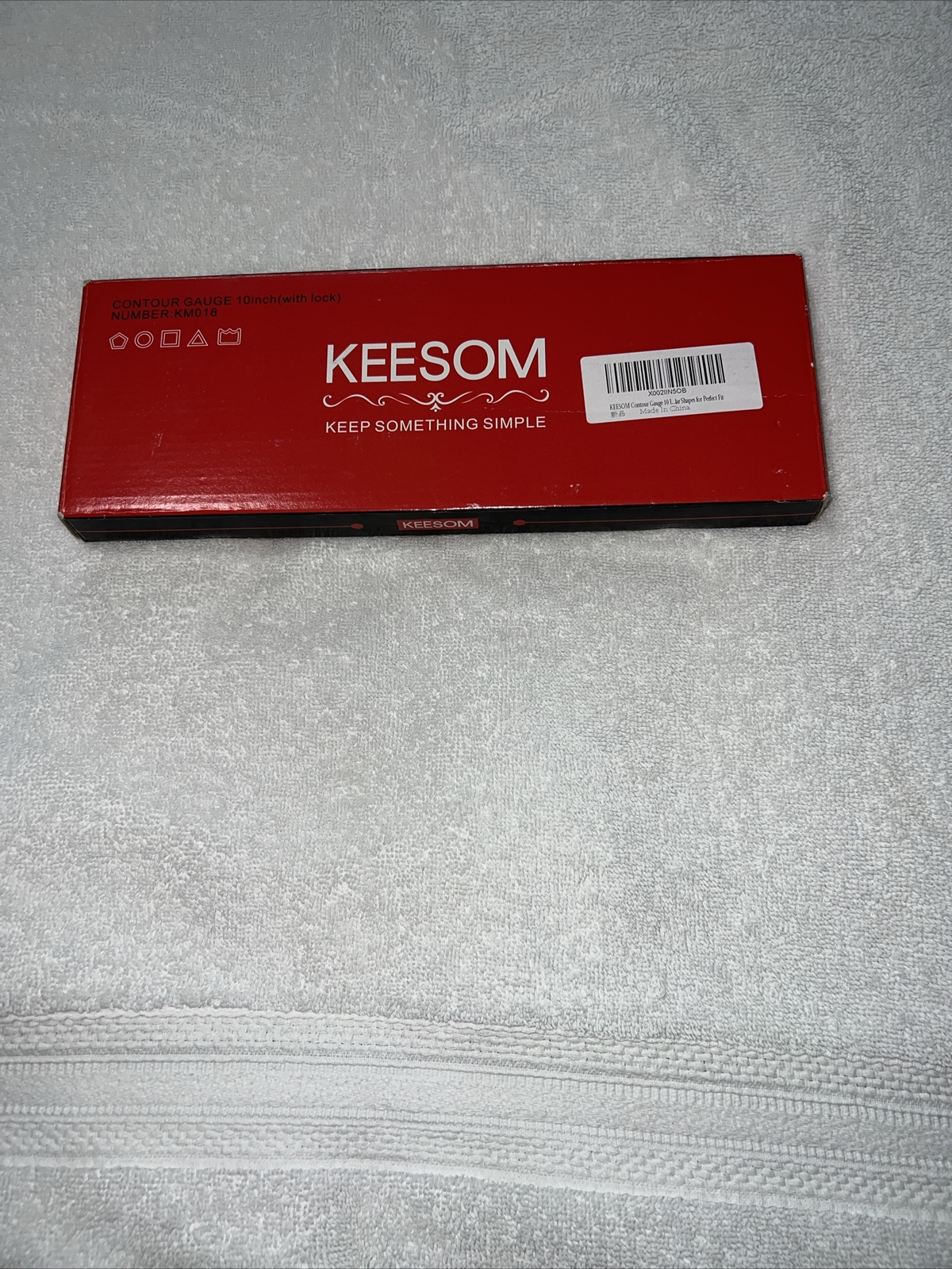 New in Box: 10 Inch (w/Lock ) KEESOM Contour Gauge Shapes For Perfect Fit KM018