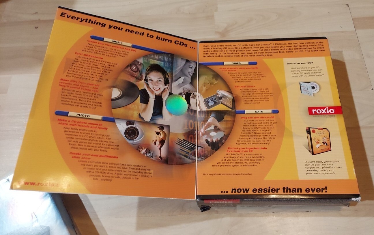 Roxio Easy CD Creator 5 Platinum Edition for Windows 95/98/Me/NT4 WS/2000 Pro