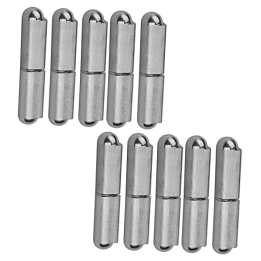 10 Pack Stainless Steel 304 Weld On Bullet Hinges, Heavy Duty 3" x 5/8"