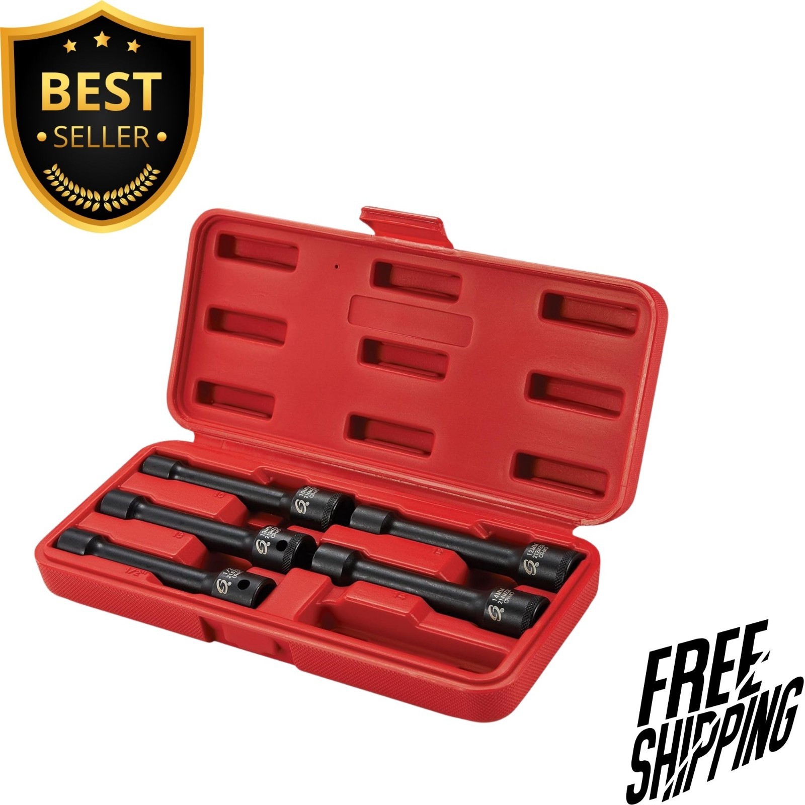NEW 1/2 Inch Drive Head Bolt Socket Set 5 Piece 2625 Heavy Duty Tool Set
