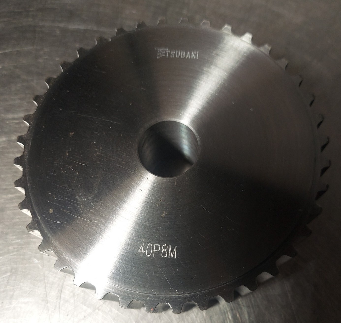 Tsubaki 40P8M Timing Pulley, 40 Tooth