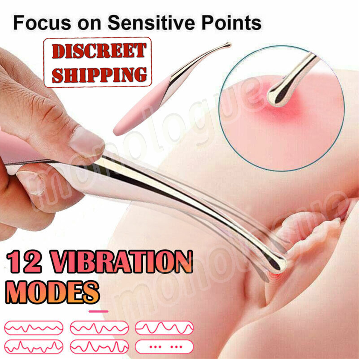 Waterproof Wireless Vibrating Bullet Clit Vibrator Sex Toys for Women Couples