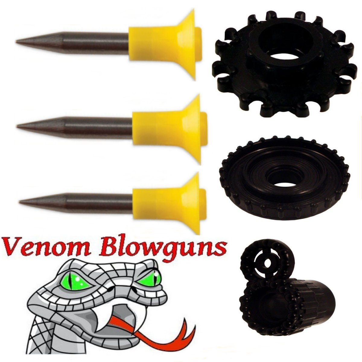 100 .40 caliber Hunting Spikes with Dart Kit & Peep Sight by Venom Blowgun
