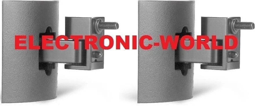 Genuine Bose Pair Silver Wall Mount Swivel Brackets, Screws & Tabs Cube Speakers