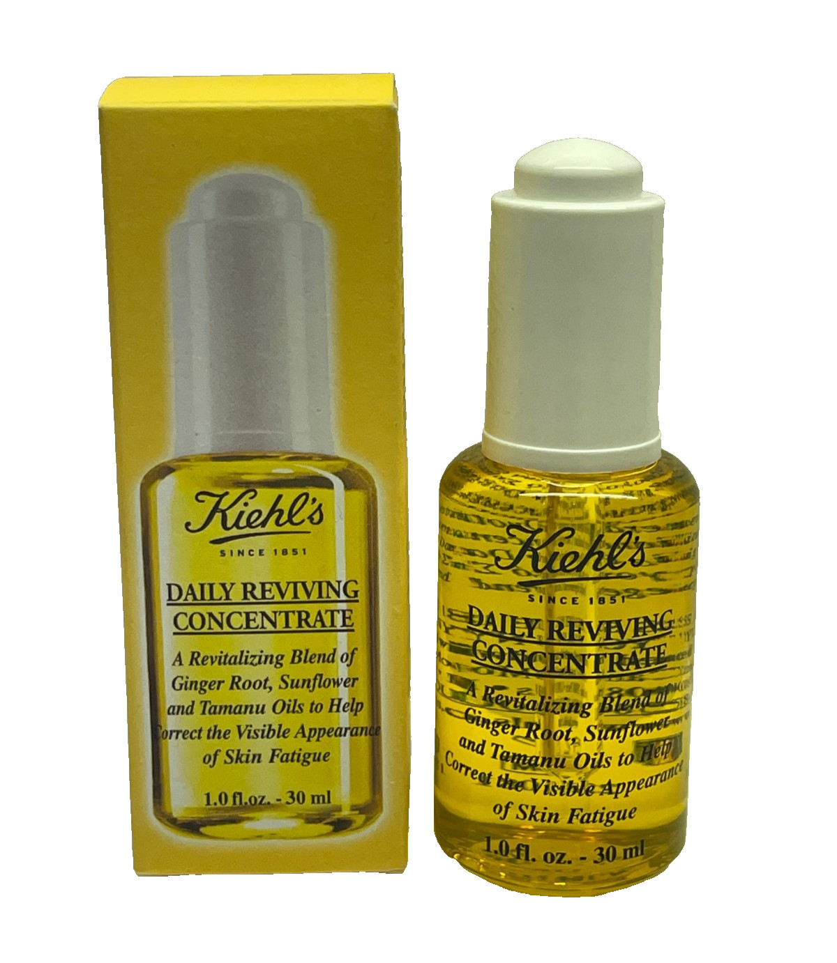 Kiehl's Daily Reviving Concentrate Face Oil 1.0oz/30ml New In Box - Discontinued