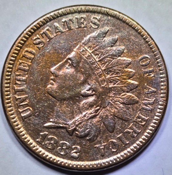 1882 Indian Head Penny RD - Better Date - Nice Details