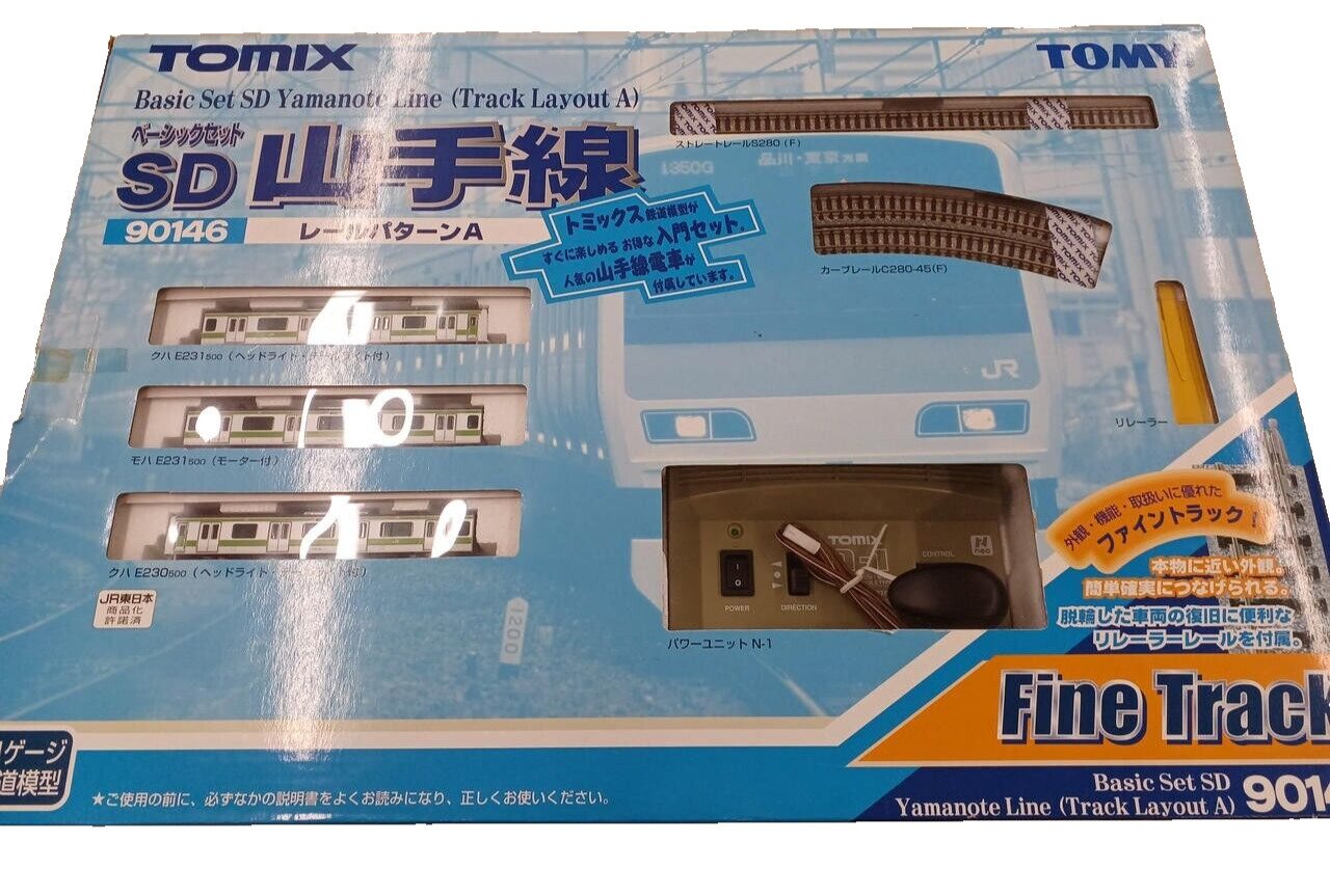 TOMIX Basic Set SD Yamanote Line Rail Pattern A 90146 N gauge set used Japan