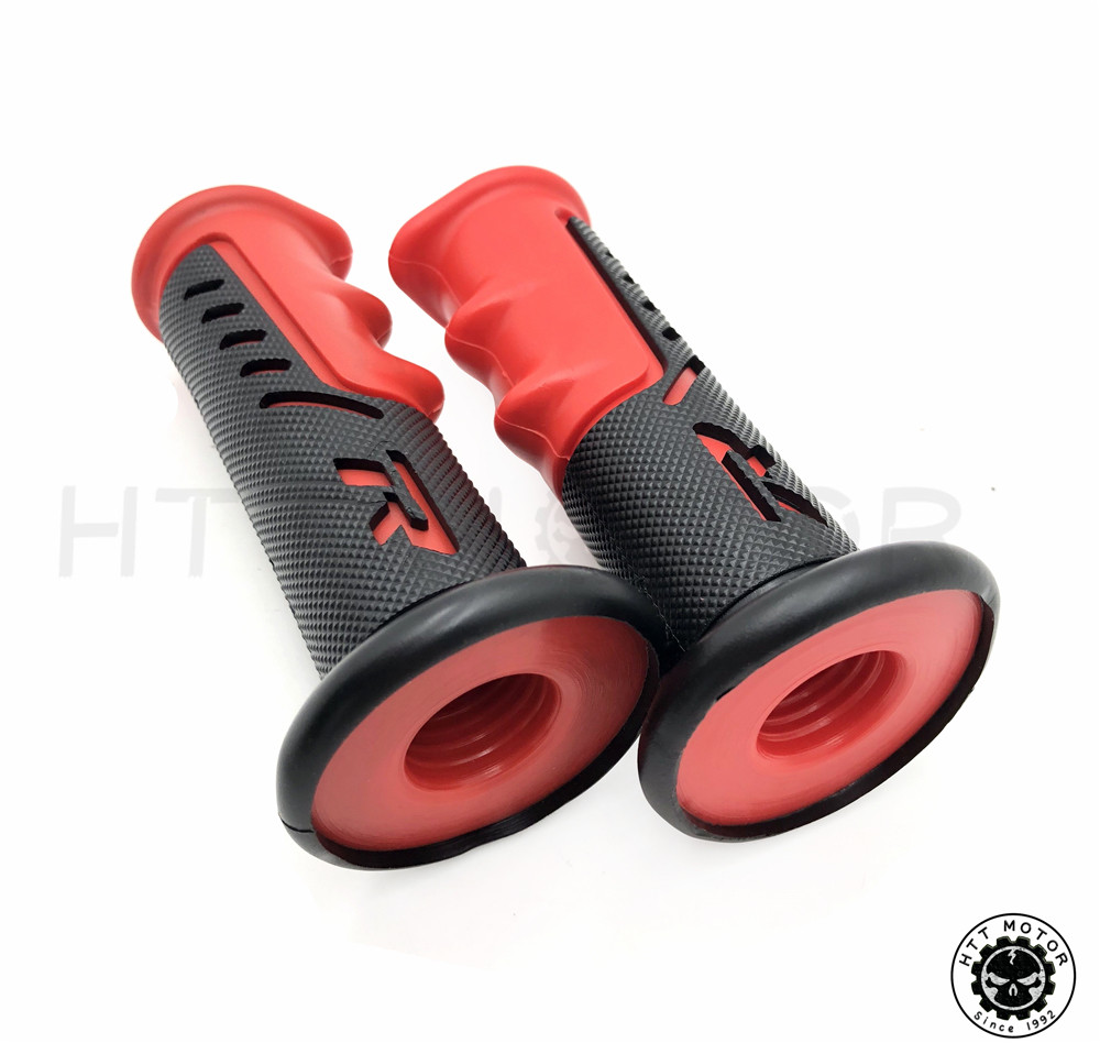 7/8" 22mm Red  "R" Engraved Hand Grips For YAMAHA 600R R1 ATV QUAD  JET SKI