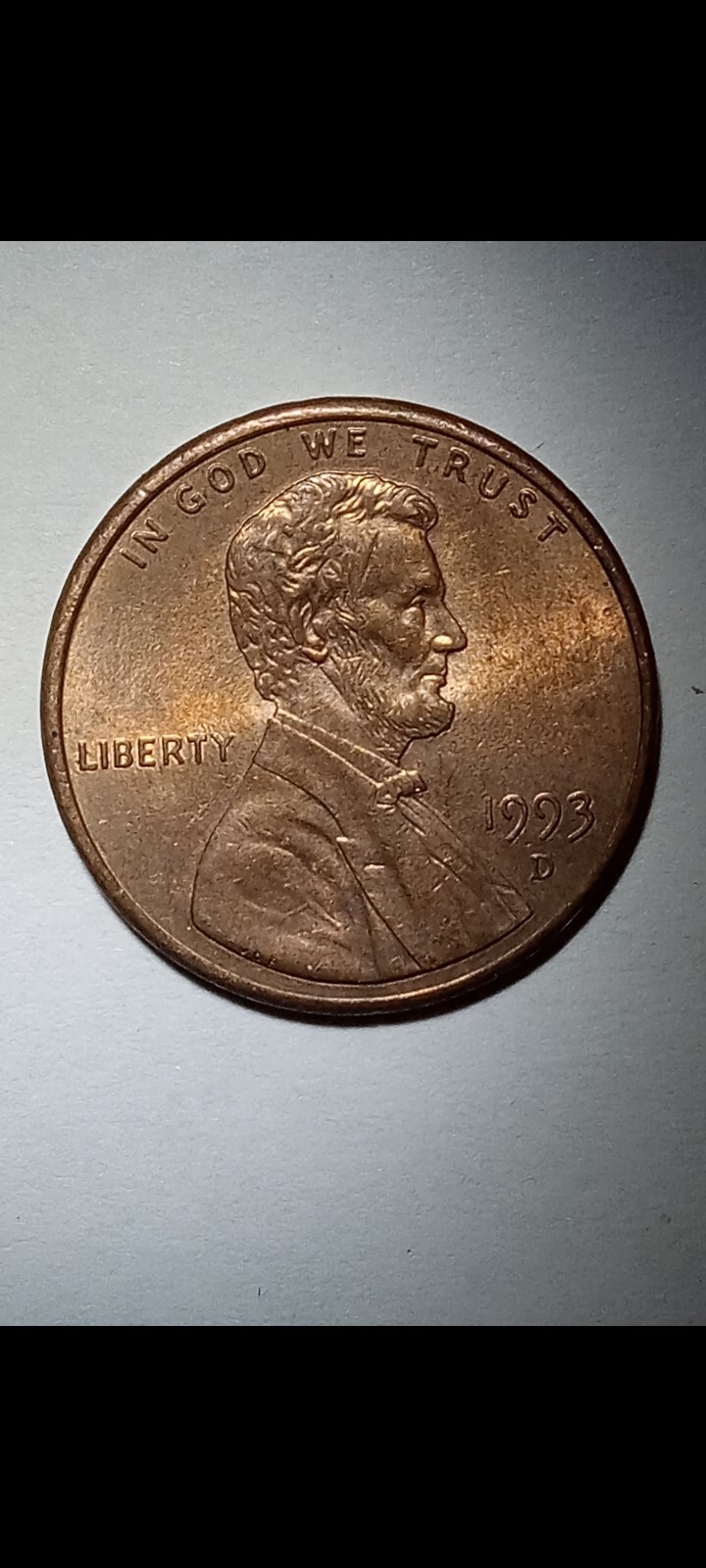 1993 Denver Lincoln Cent With Massive Doubled Ear!!