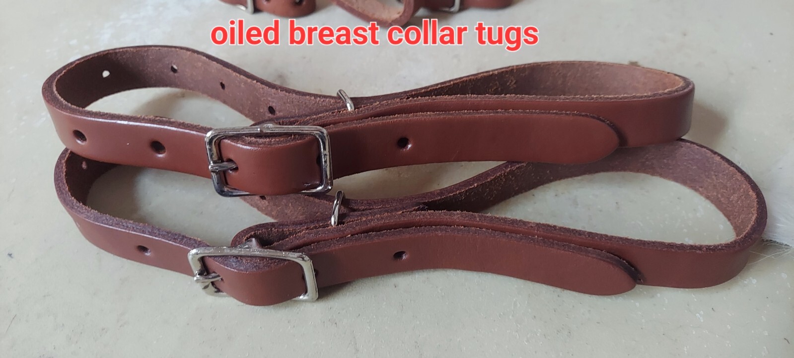New horse tack Breast collar tugs sold set of 2 western breast collar parts