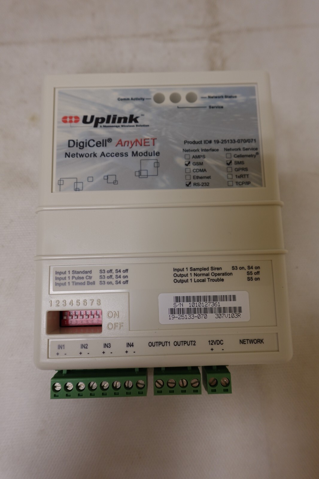 Uplink DigiCell AnyNET Network Access Module AnyNET-GSM 19-25133-070 ~ NOS