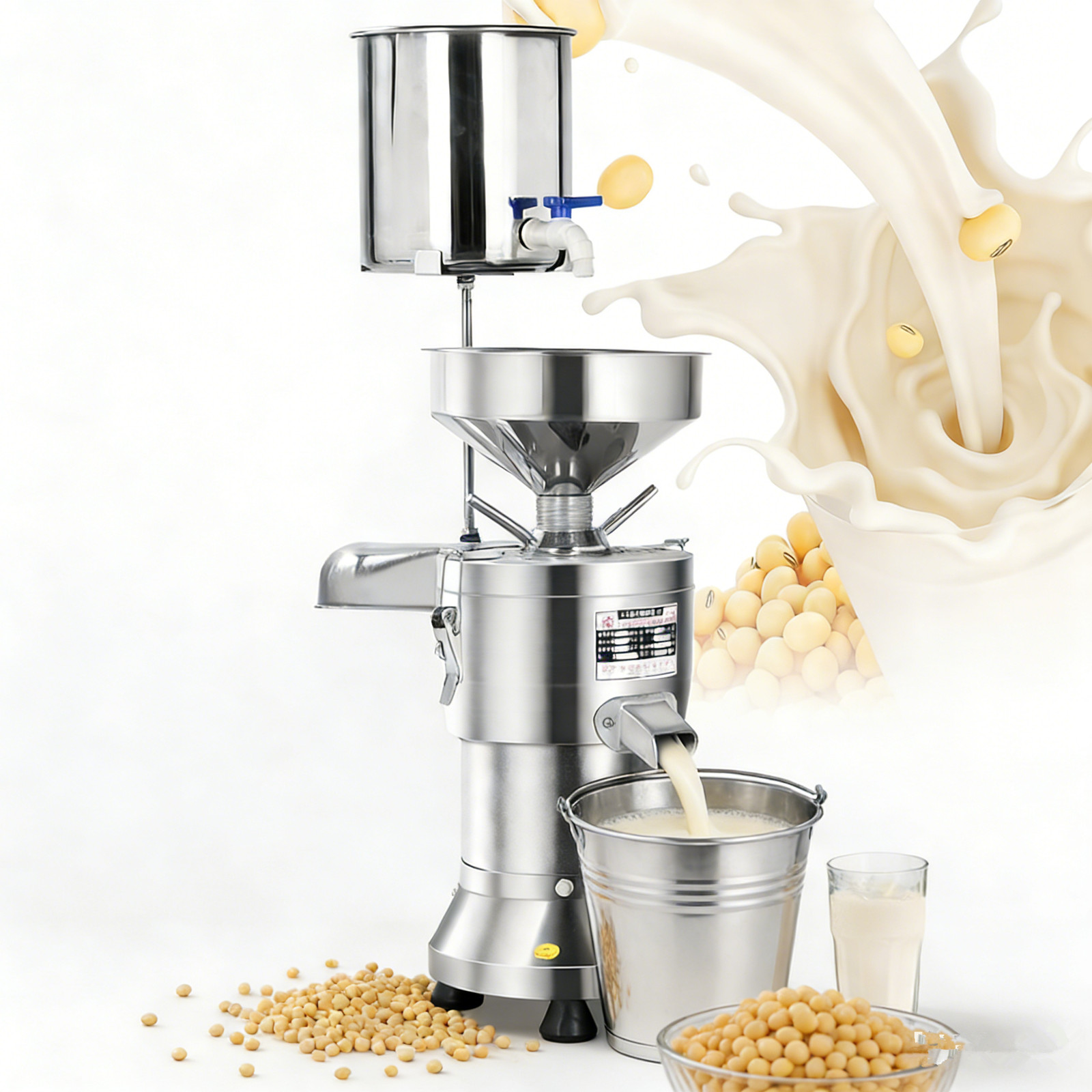 Stainless Steel Slag Separated Soybean Milk Maker Soybean Grinding Machine