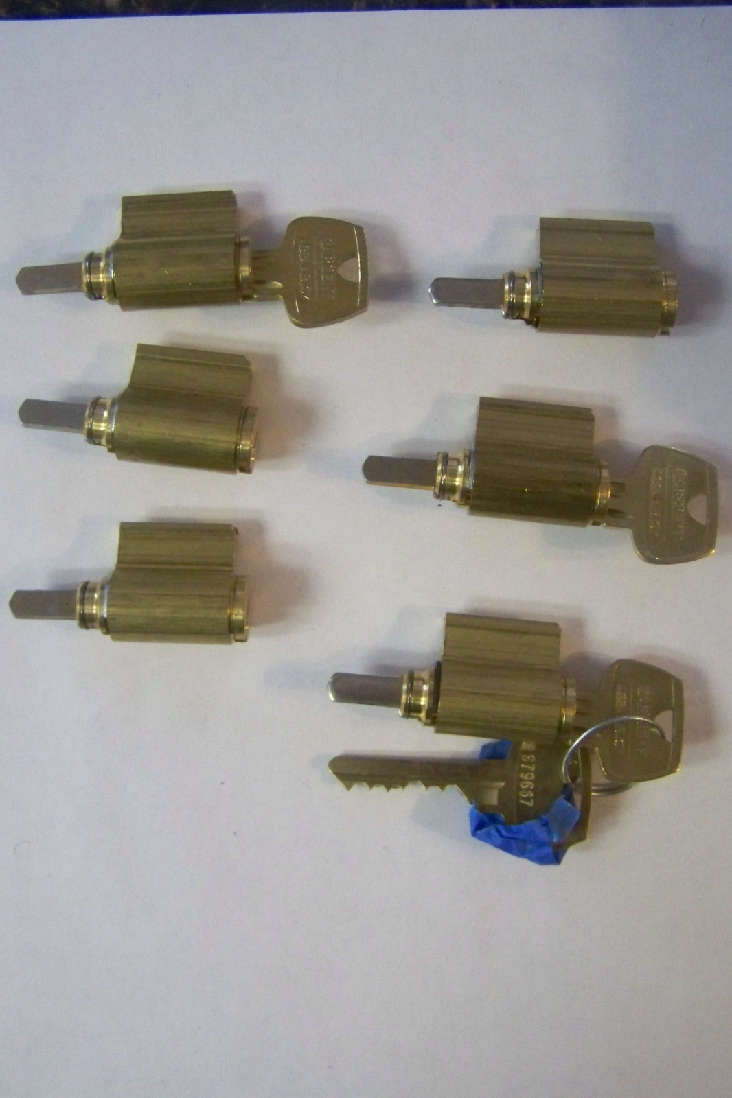 Sargent KIL cylinders, 5 0 bitted, 1 keyed. LA Keyway new