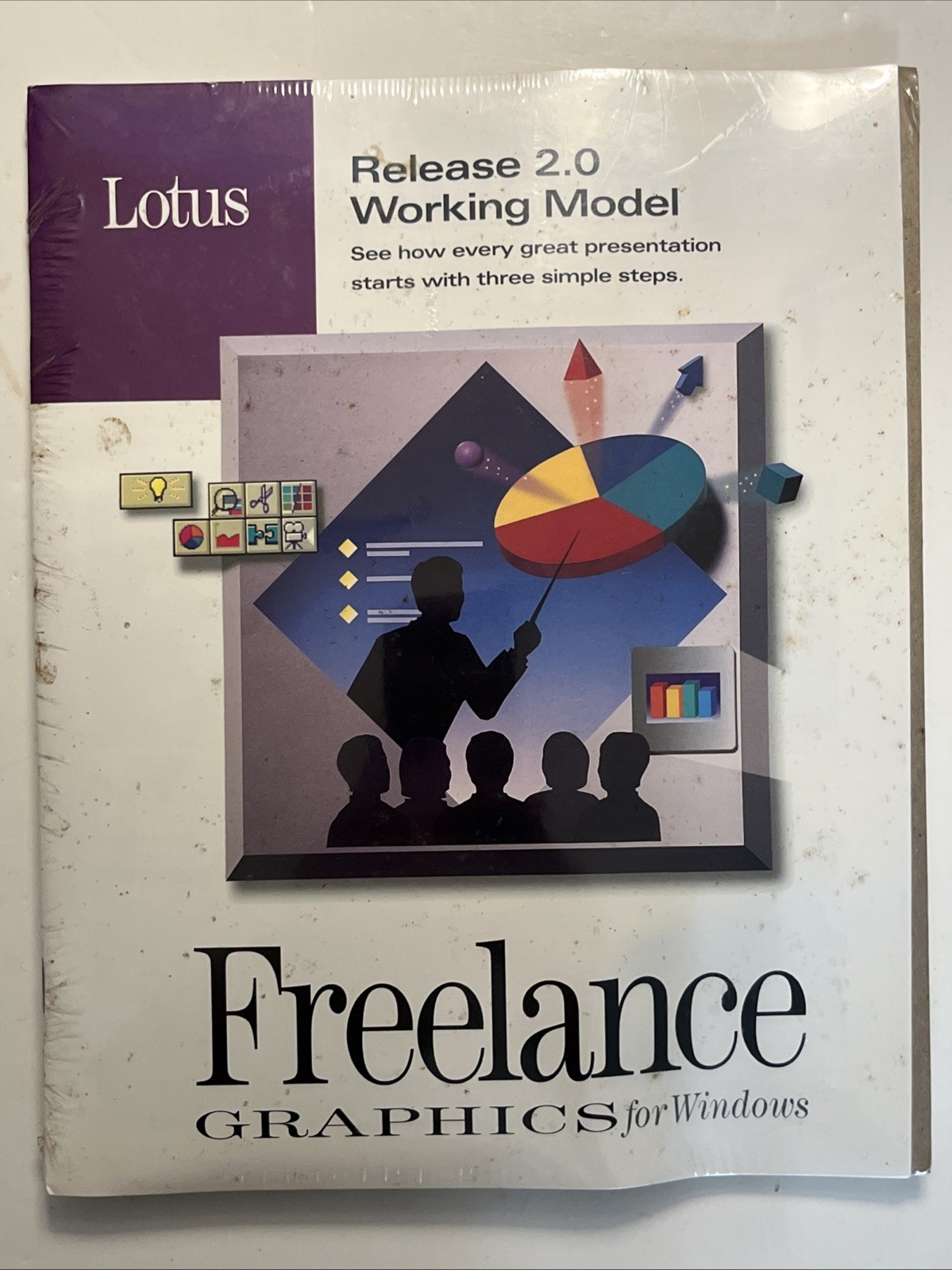 New & Sealed Lotus Freelance Graphics 2.0 For Windows 2.0 3.5 Disk Media