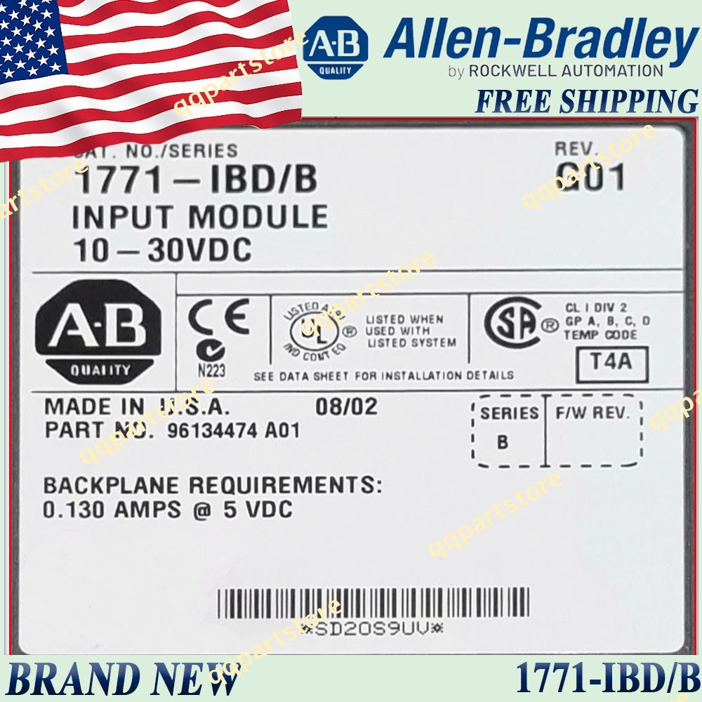 New in Box AB 1771-IBD/B Digital Input Module Free Ship US SameDay AB