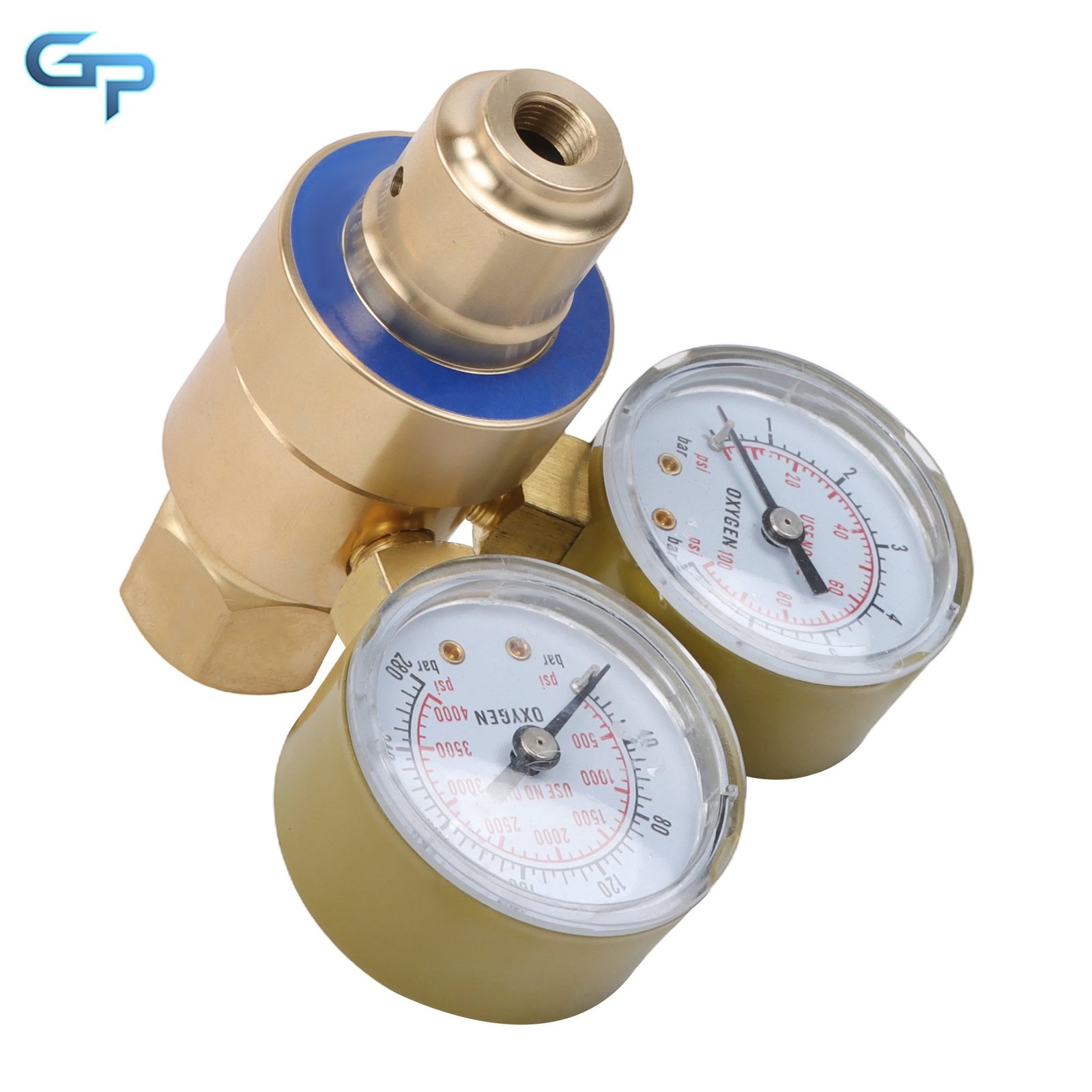 Professional Welding Oxygen Regulator, 2" Gauge Brass Design, CGA540 Fitting