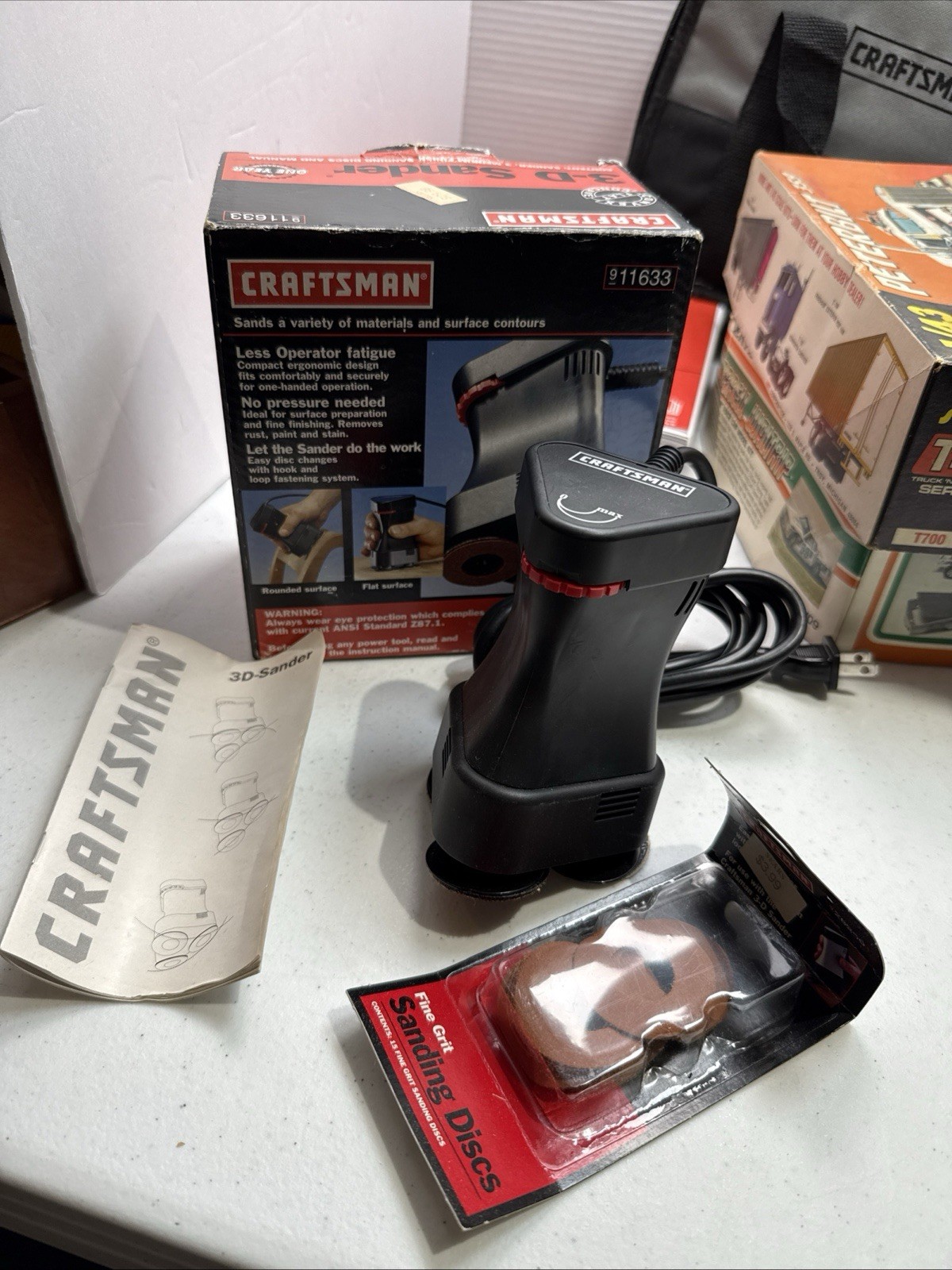 Vintage New Craftsman 11633 3D Sander Rare Made In Germany Variable Speed