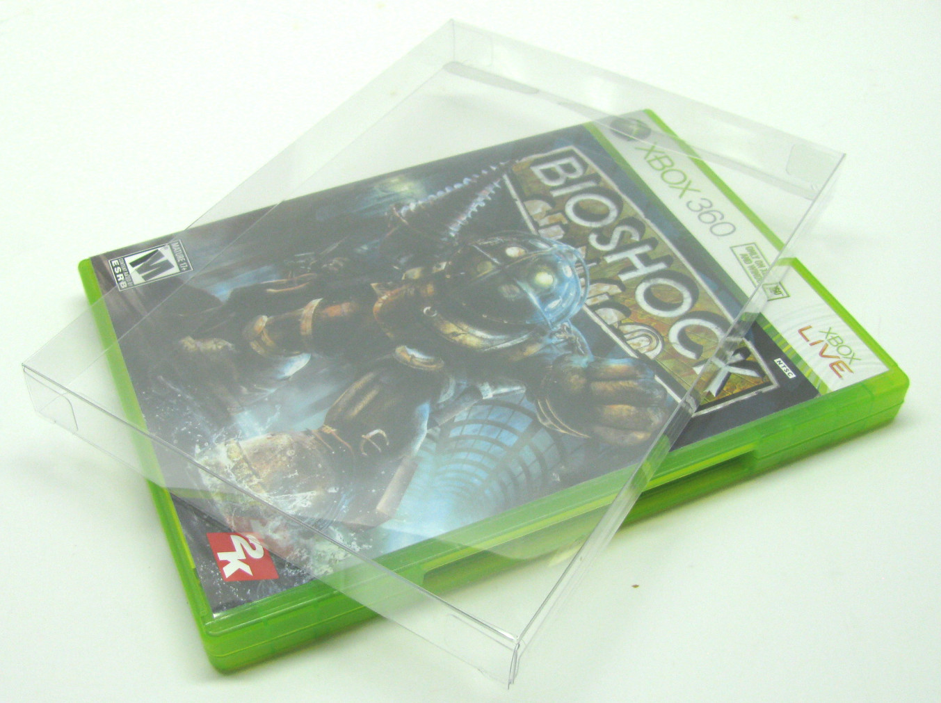25X XBOX 360 CIB GAME - CLEAR PLASTIC PROTECTIVE BOX PROTECTOR CASE SLEEVE