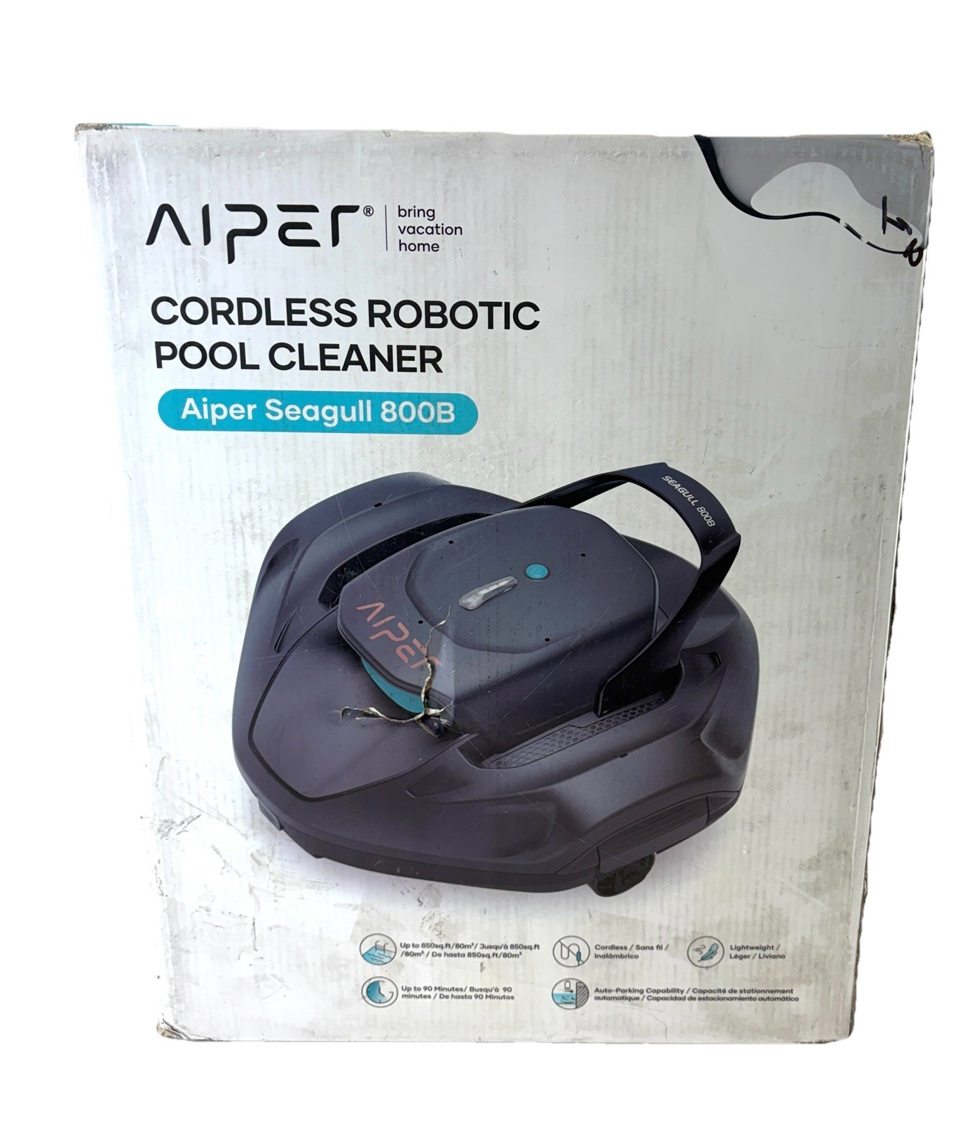 AIPER SEAGULL SG 800B Robot Pool Vacuum Cordless For Above & In Ground Pools