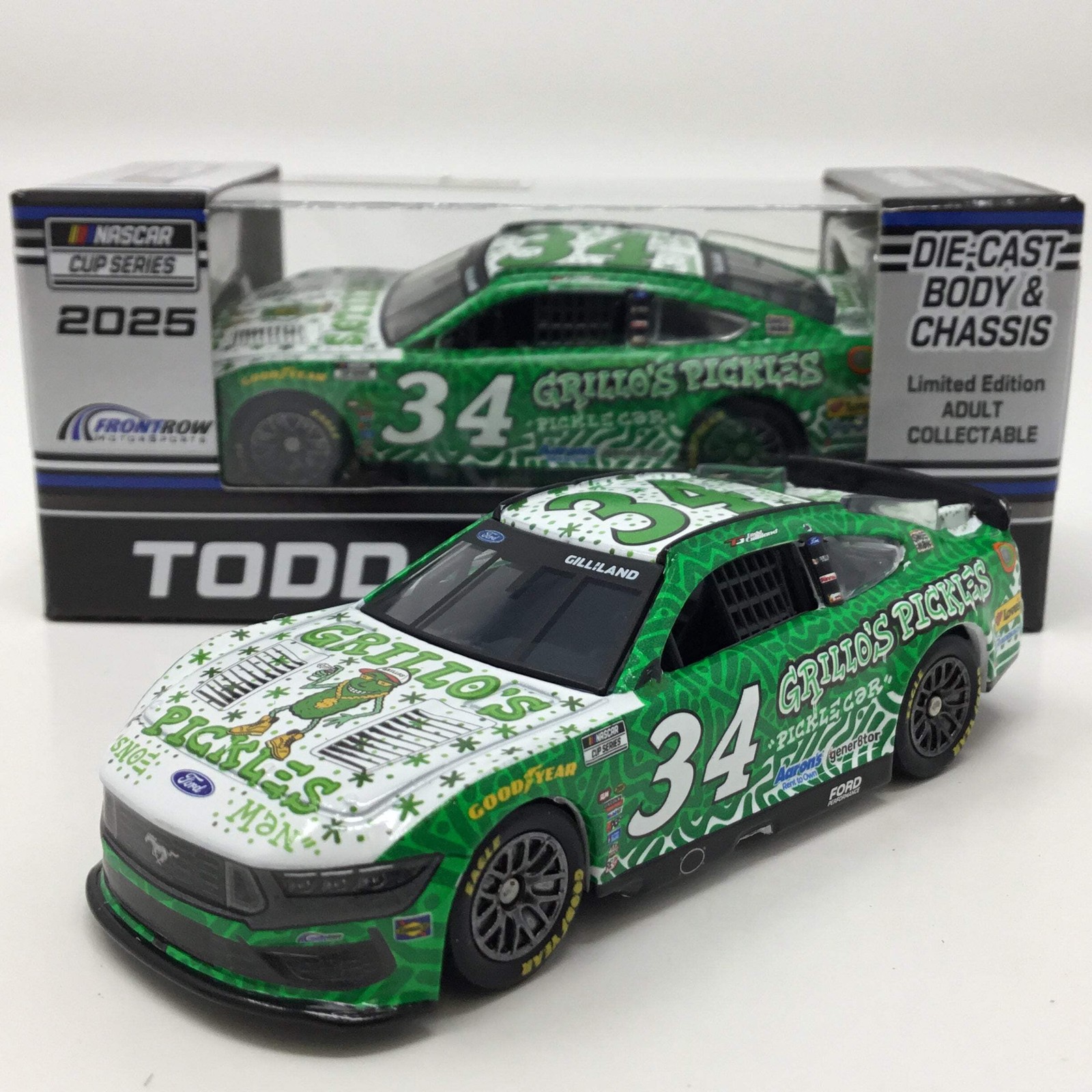 Todd Gilliland 2025 Grillo's Pickles x Snoeman 1:64 Diecast