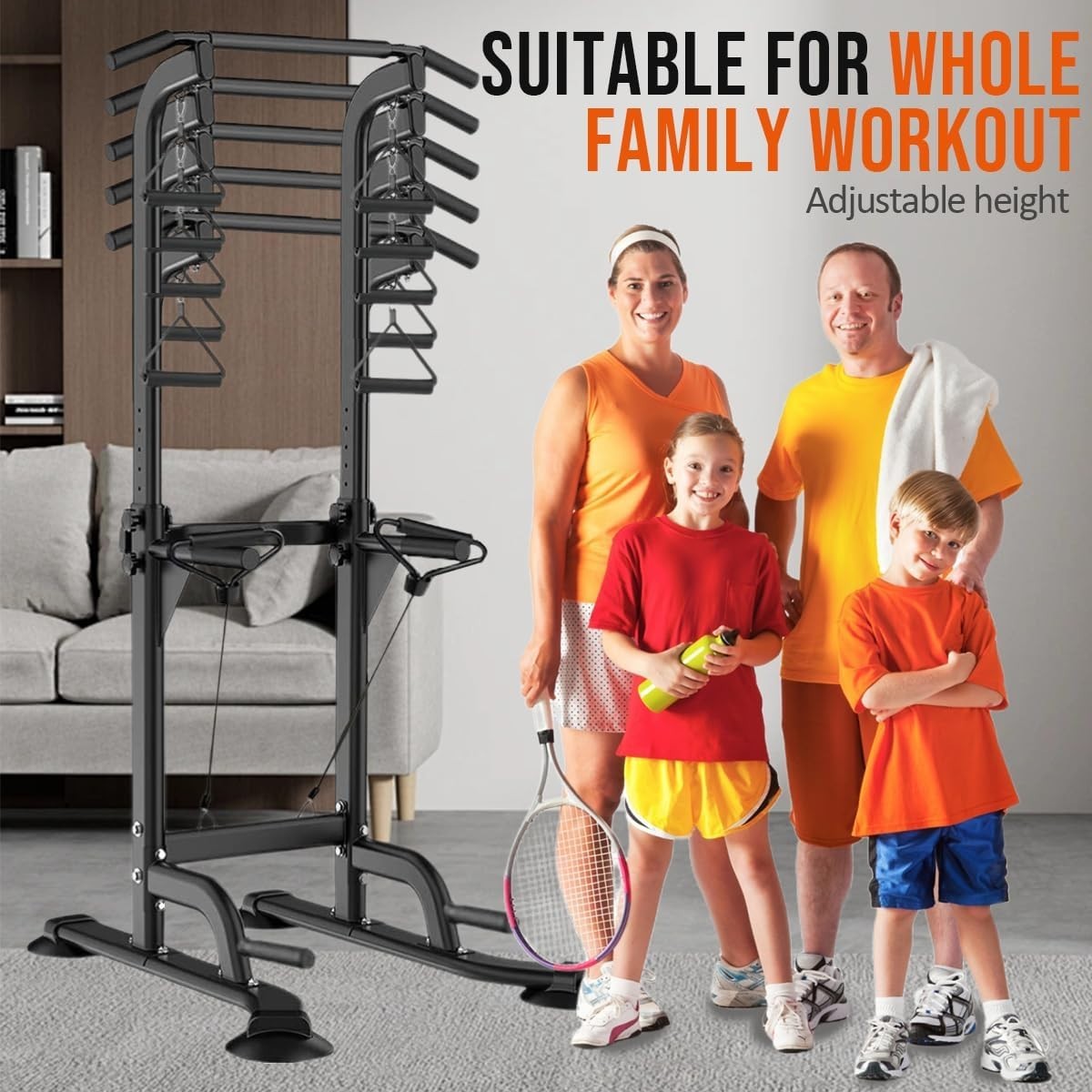 Power Tower Pull Up Bar for Home Gym, Multi Functional Pull Up Bar Stand