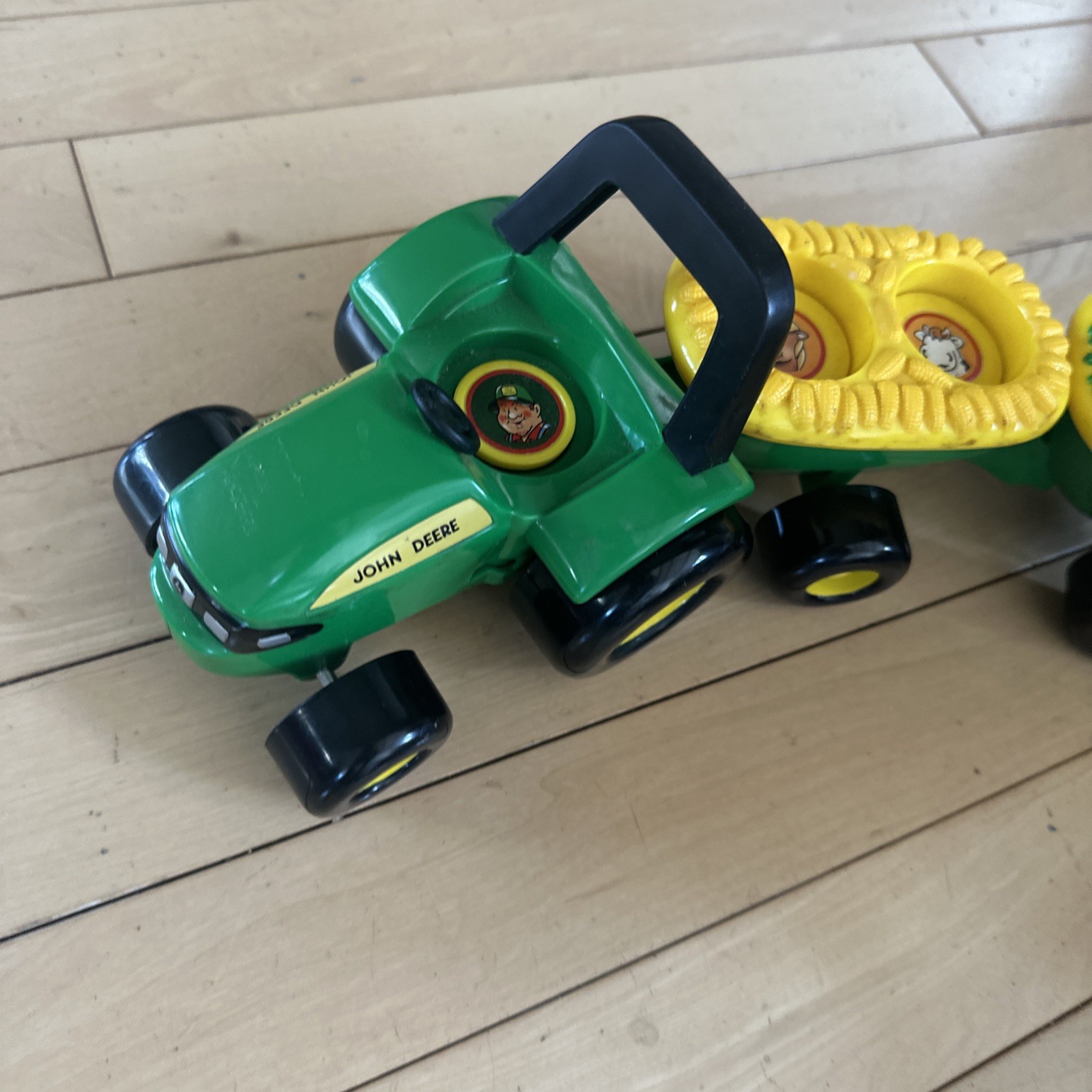 John Deere Tractor Toy w/ Dual Animal Wagons 34908 Learning Curve Don’t Work