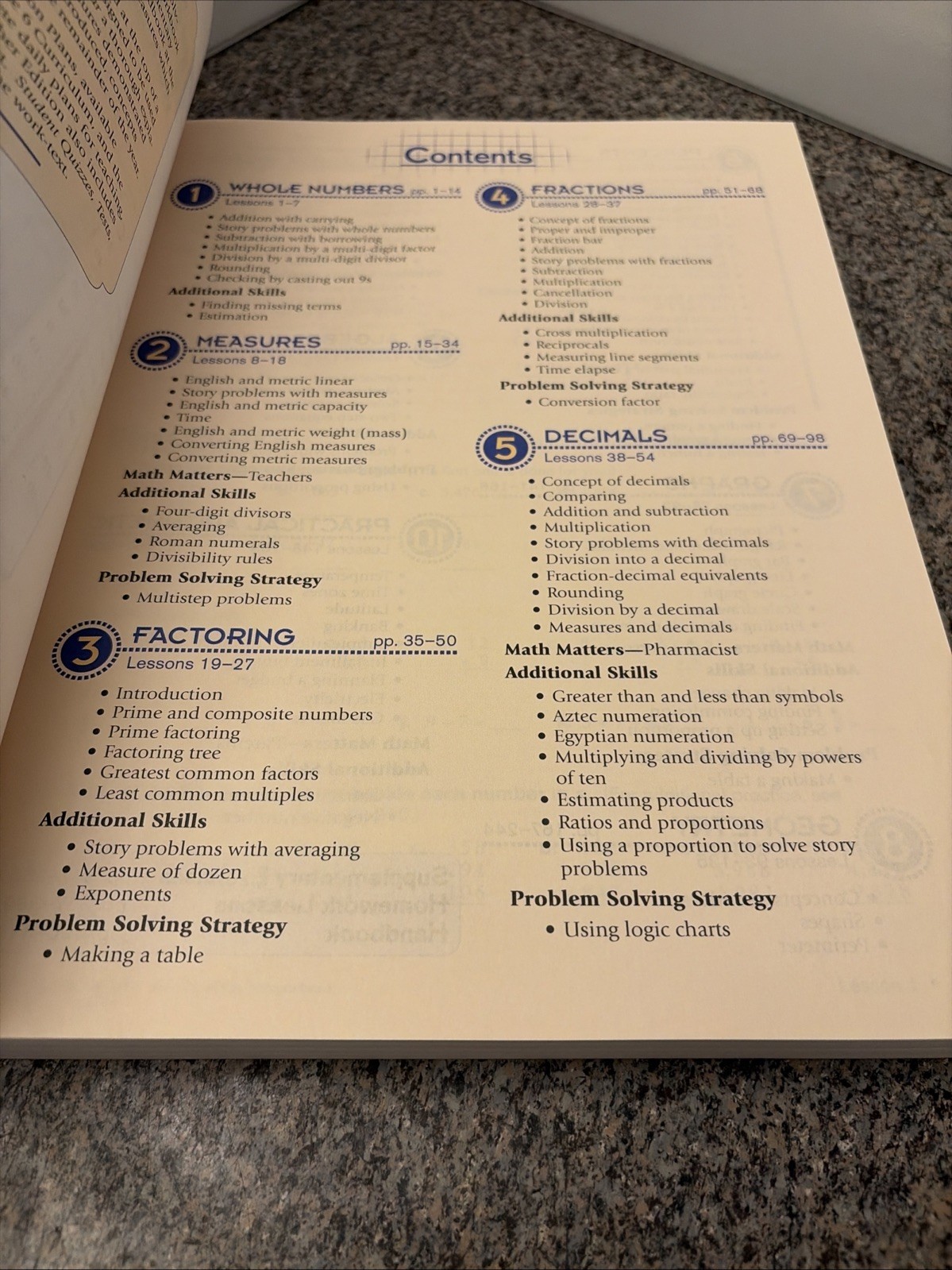Abeka Arithmetic 6 Book Work Text Student Mathematic A Beka Homeschool 4th Ed