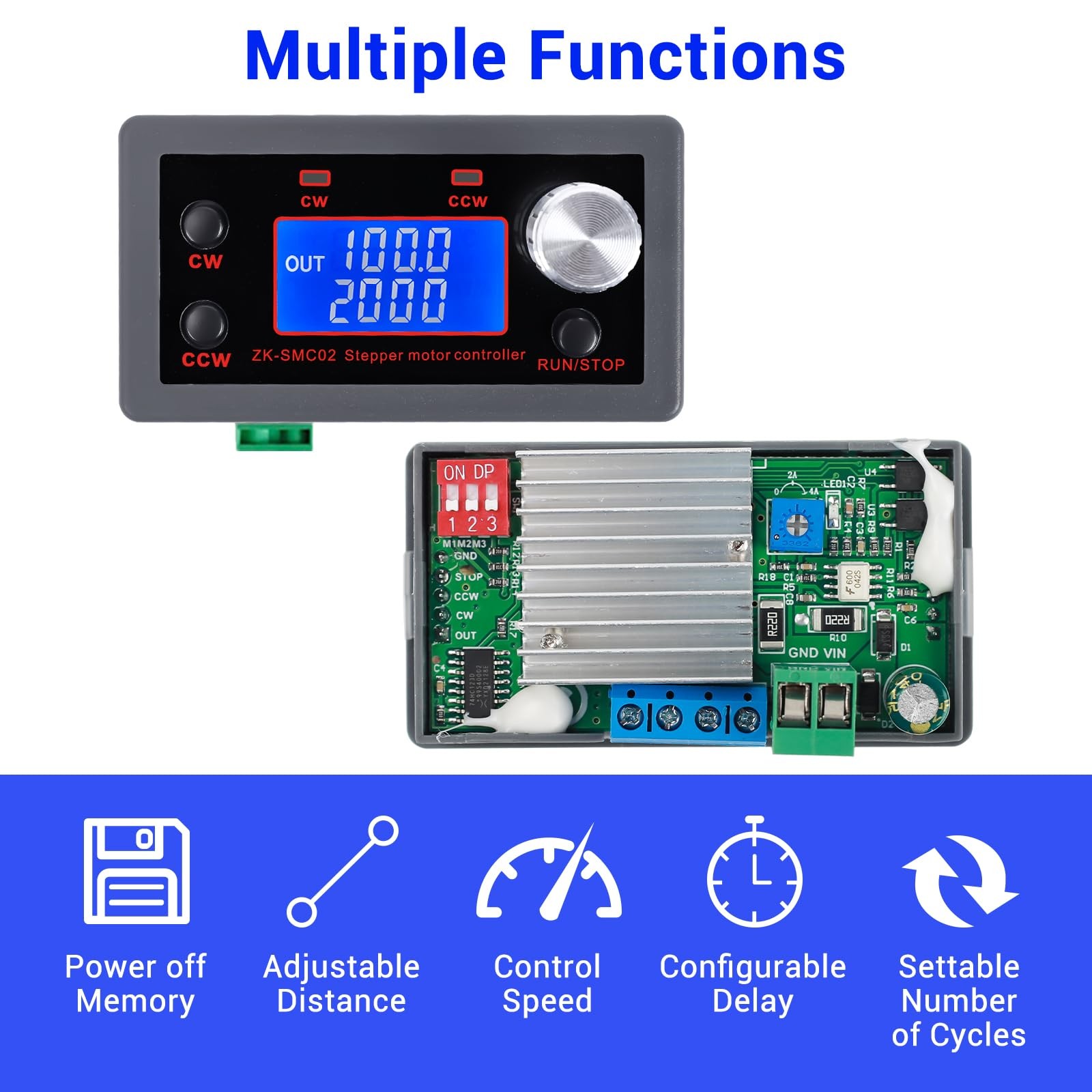 42 57 Stepper Motor Driver Controller for NEMA 17 23, Integrated Stepper Driv...