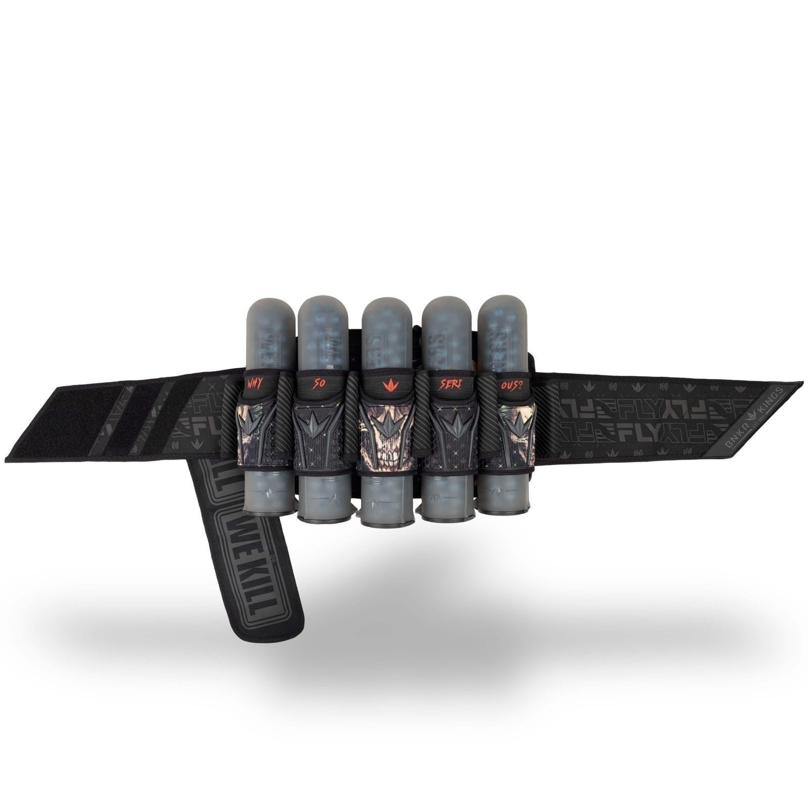 Bunkerkings Fly2 Skulls Paintball Pod Pack – Strapless Pack with 8 ESC Pods...