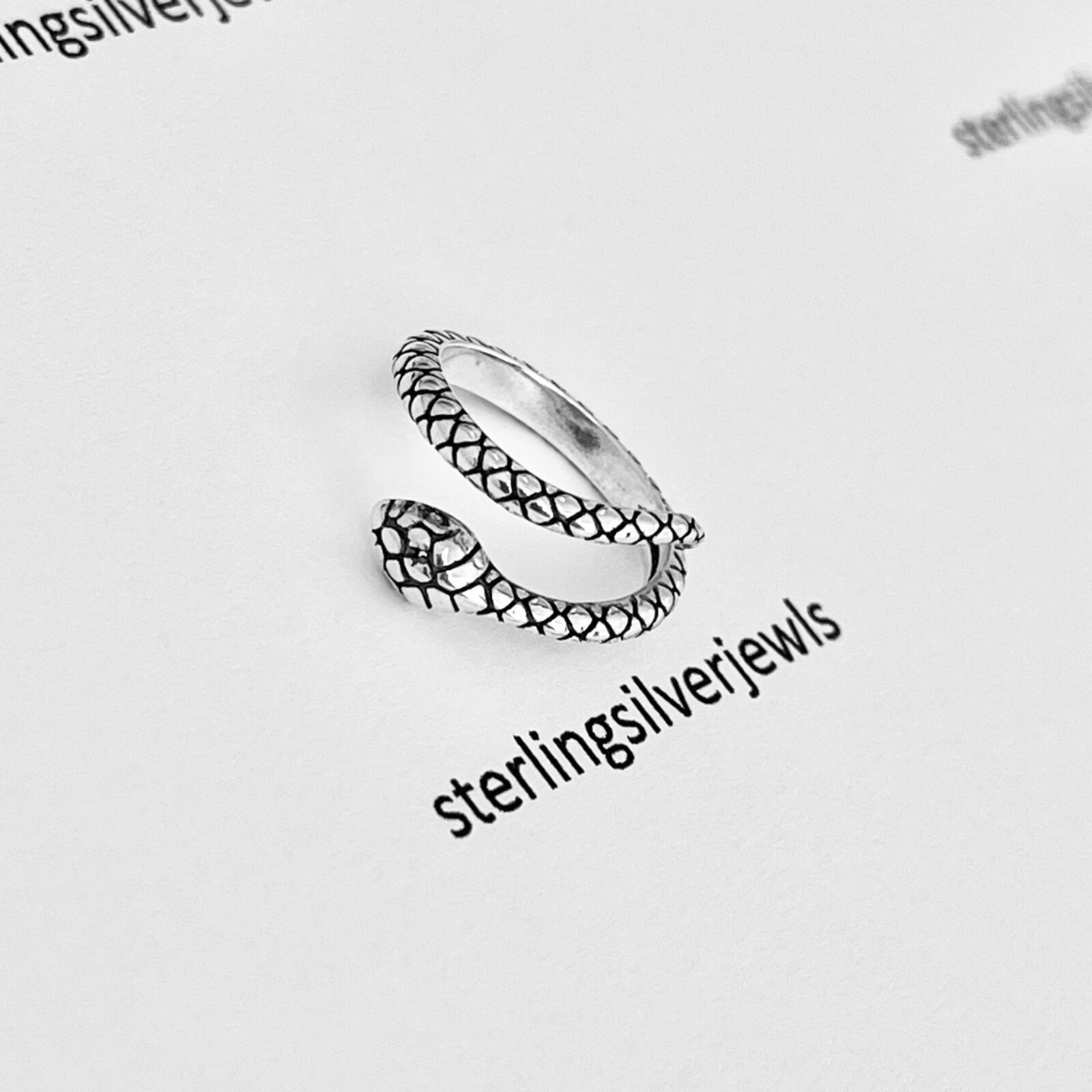 Sterling Silver Wraparound Snake Toe Ring, Silver Rings, Reptile Ring, Animals