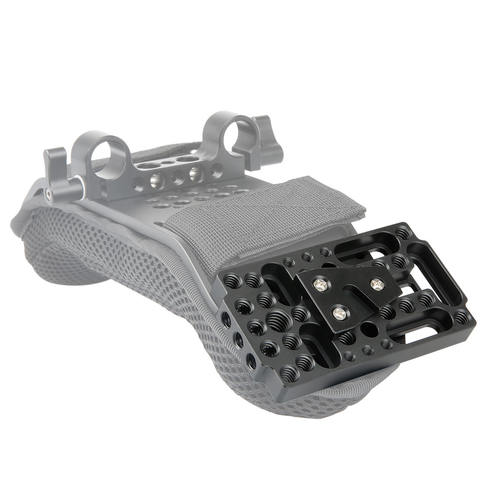 NICEYRIG Switching Cheese Easy Plate 1/4" 3/8" Thread w/ V-Lock Mount for Camera