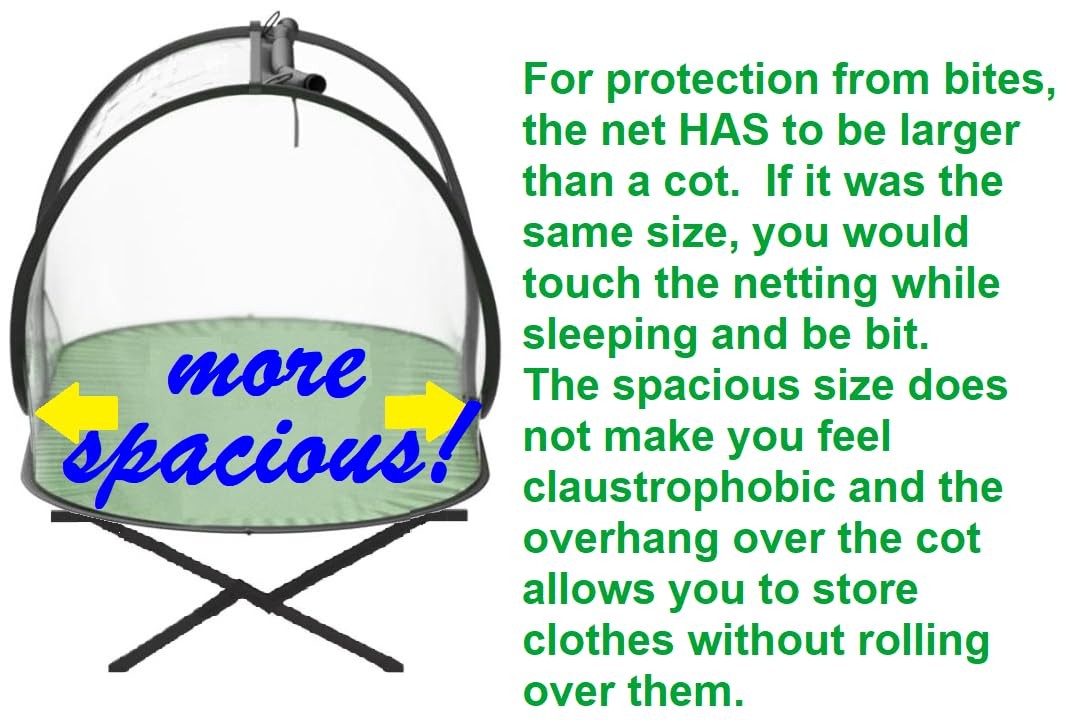 SANSBUG Mosquito Tent Instant Pop up Strong Mesh Poly Floor