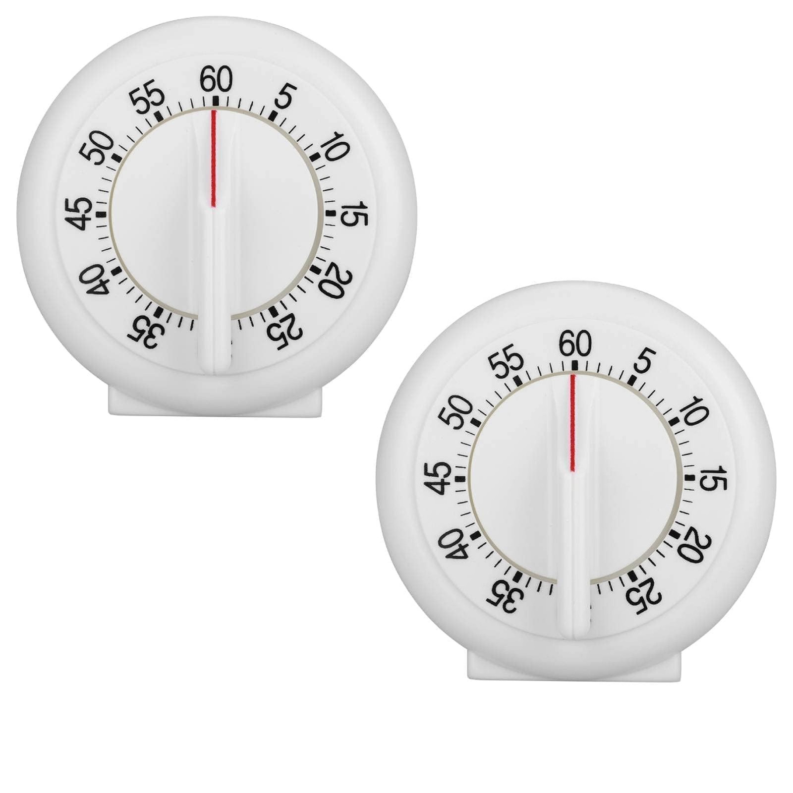 2 Pcs Kitchen Timers for Cooking, 60 Minutes Kitchen Timer Manual Countdown T...