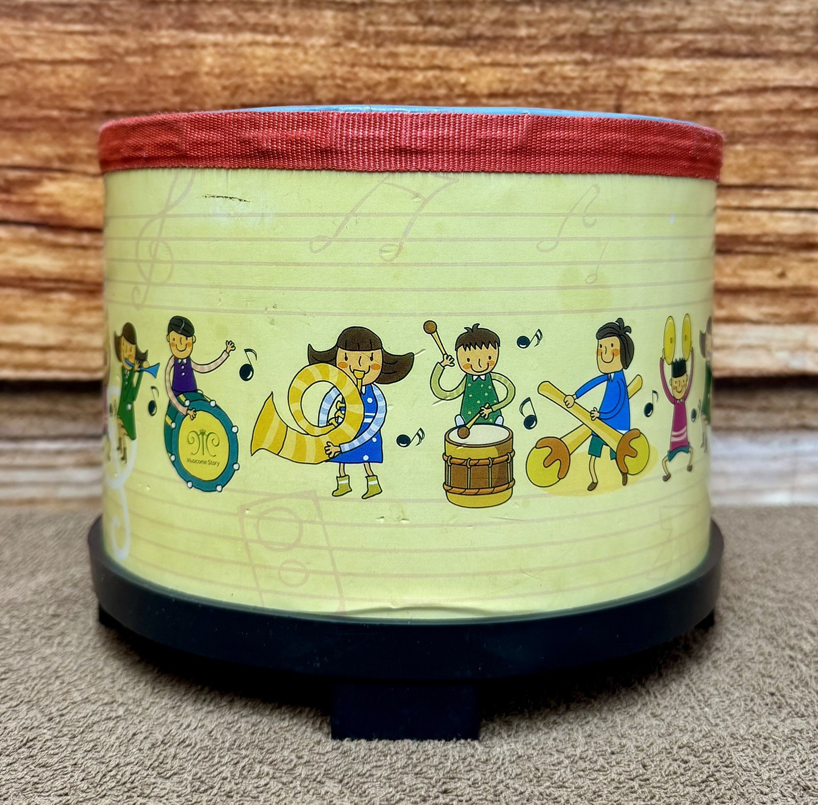 Kids Floor Tom Drum 8” Musicome Story Children’s Toy Drum w/ Feet