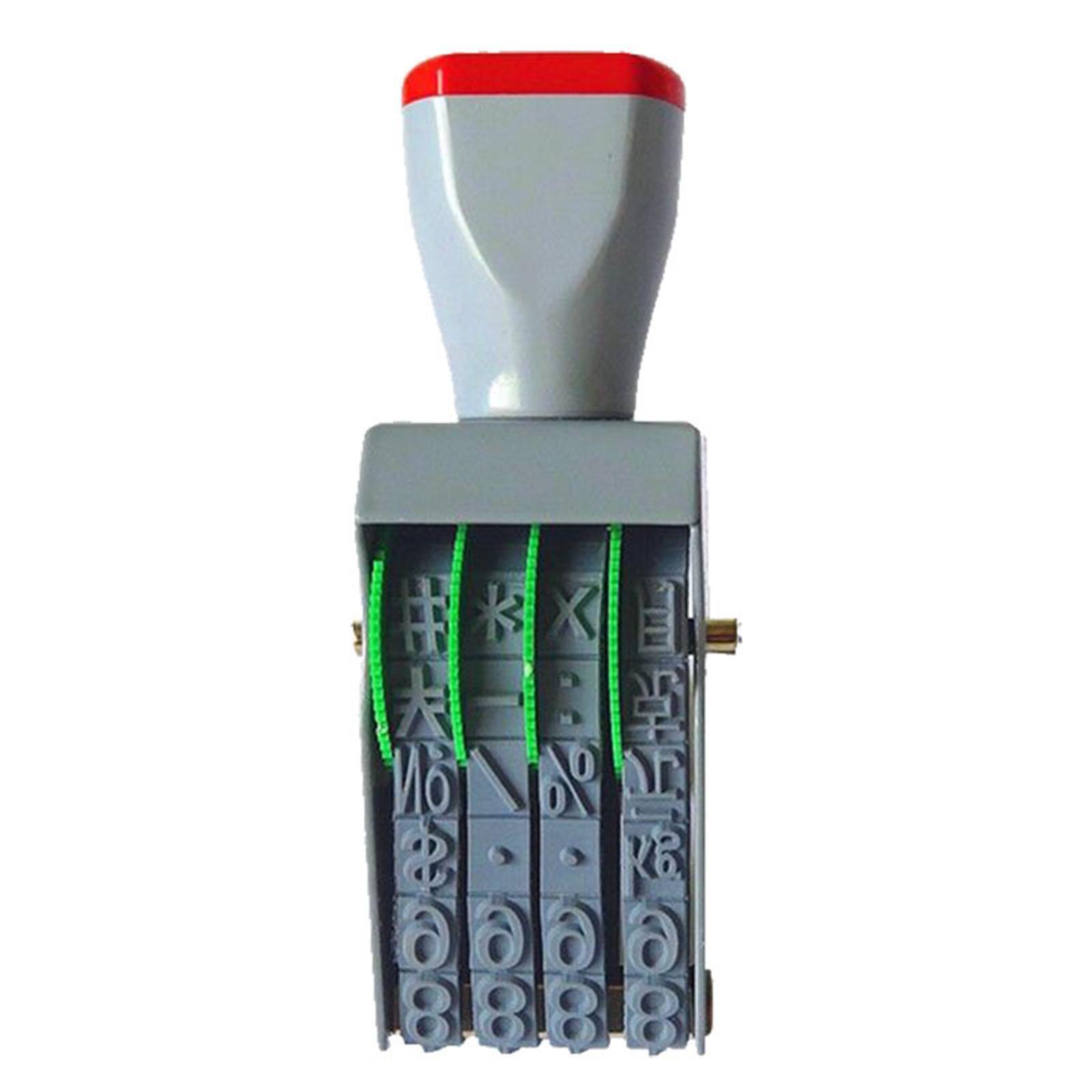 Rubber Number Stamp 4 digits Numeric Rolling Accs Roller Date Stamp for Document