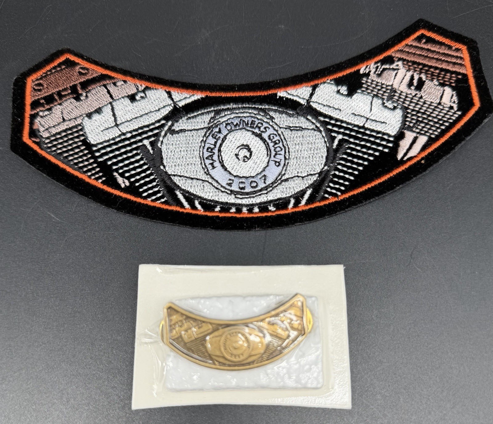 2007 Harley-Davidson HOG (Harley Owners Group) Rocker Patch And Pin
