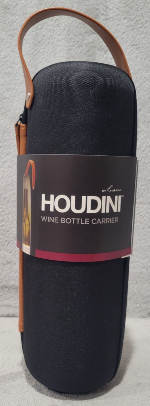 Houdini 5271255 Black Vinyl Insulated Wine Bottle Carrier
