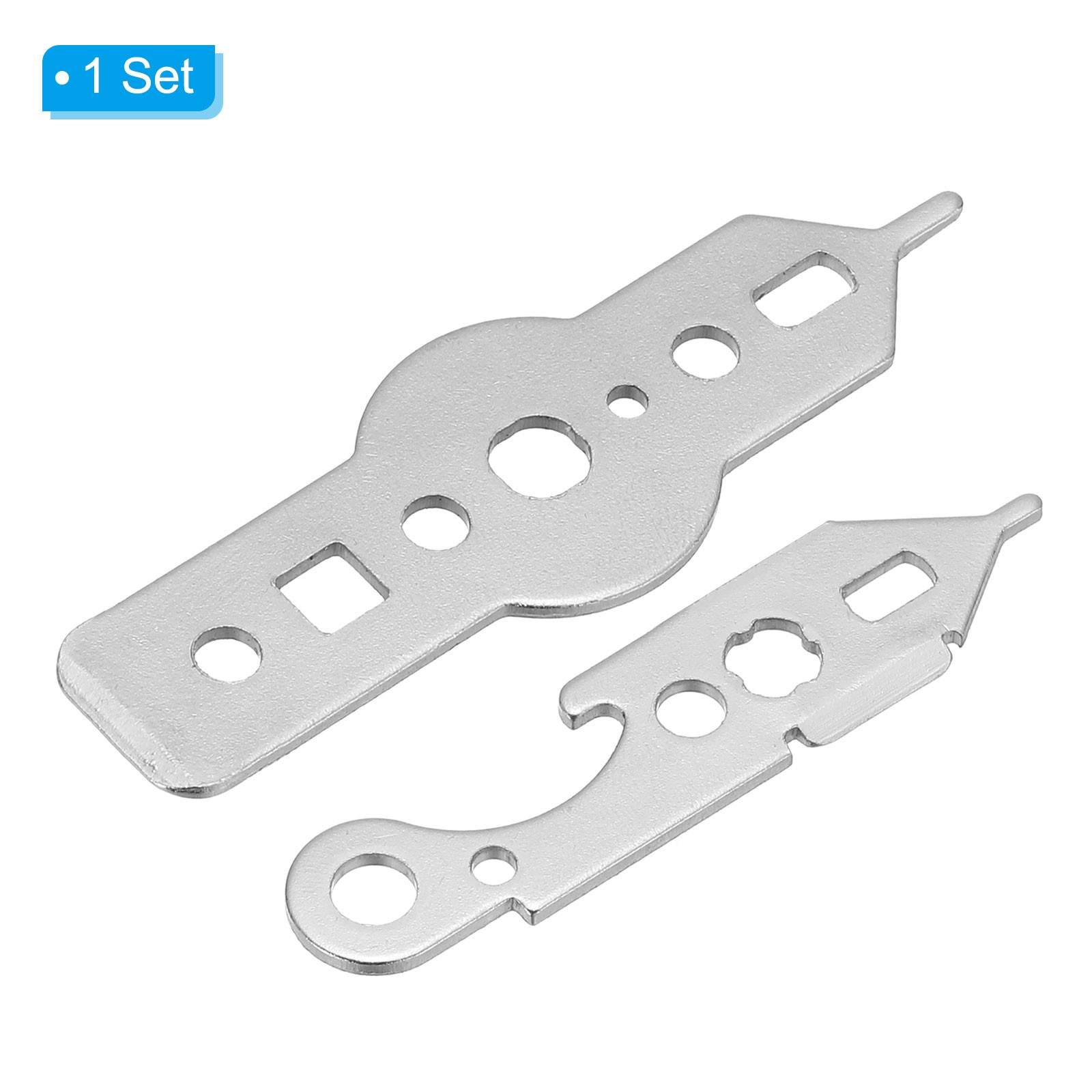 2Pcs Dart Wrench Tool Kit Multi-Purpose Dart Accessories Silver